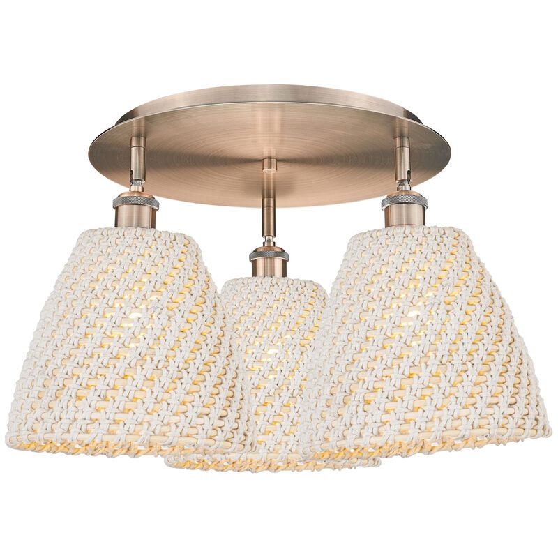 Bruno Marashlian Bristol Natural 21 Inch Flush Mount by Innovations Lighting