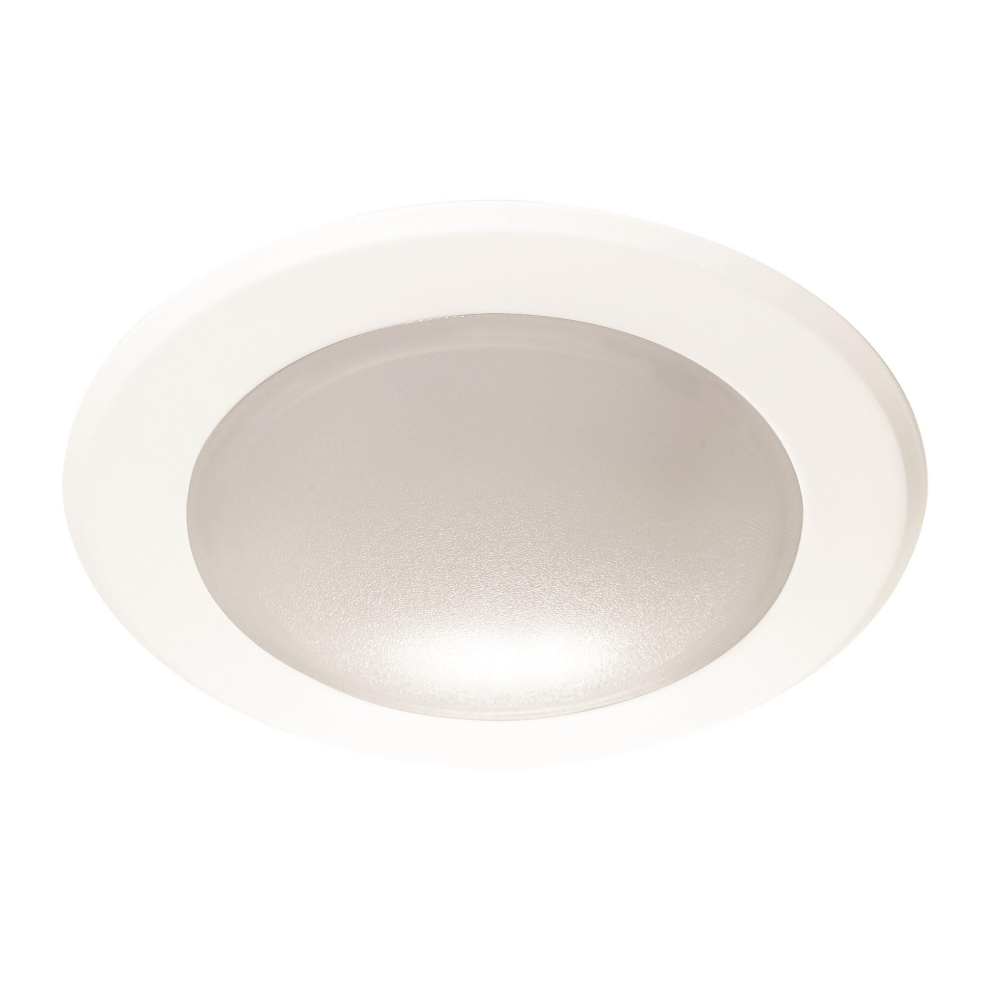 Shown in White finish and Frosted glass