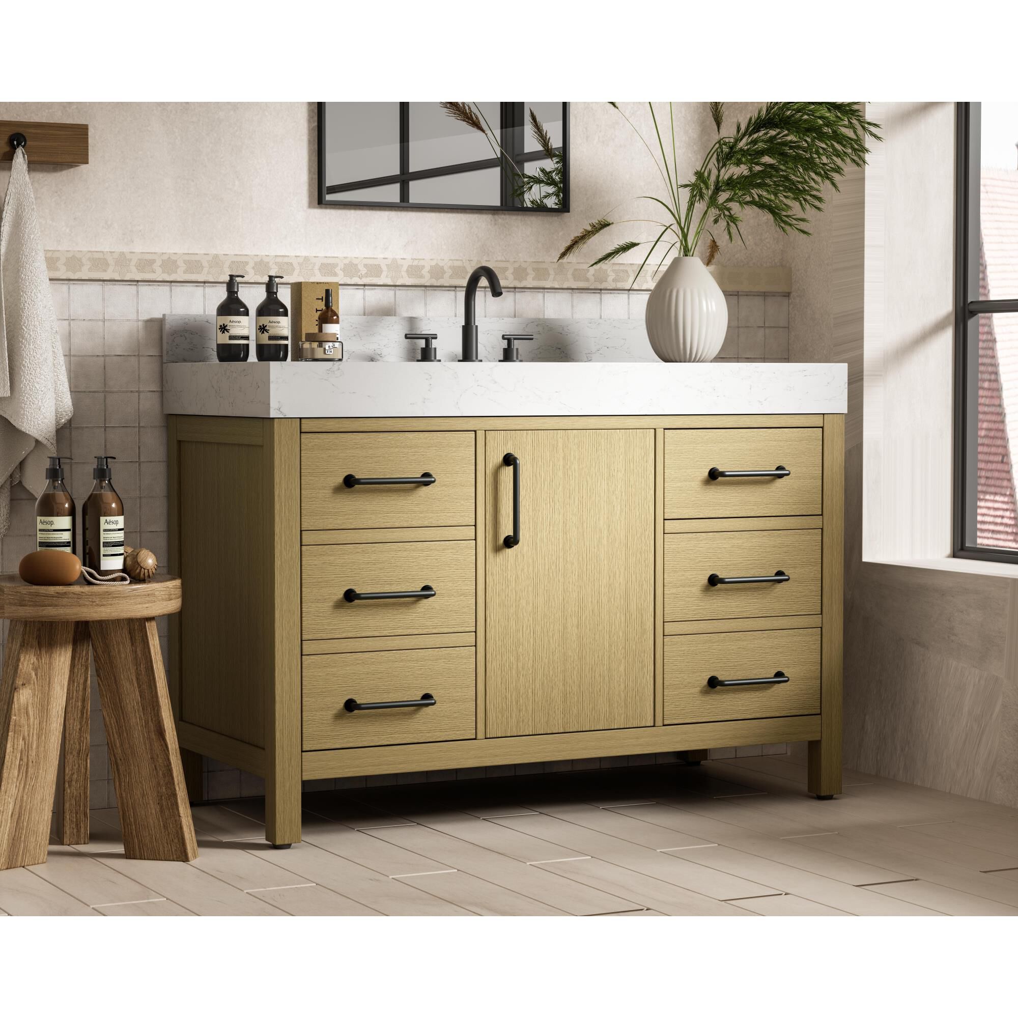 Nathan 48 Inch Bath Vanity by Elegant Dcor