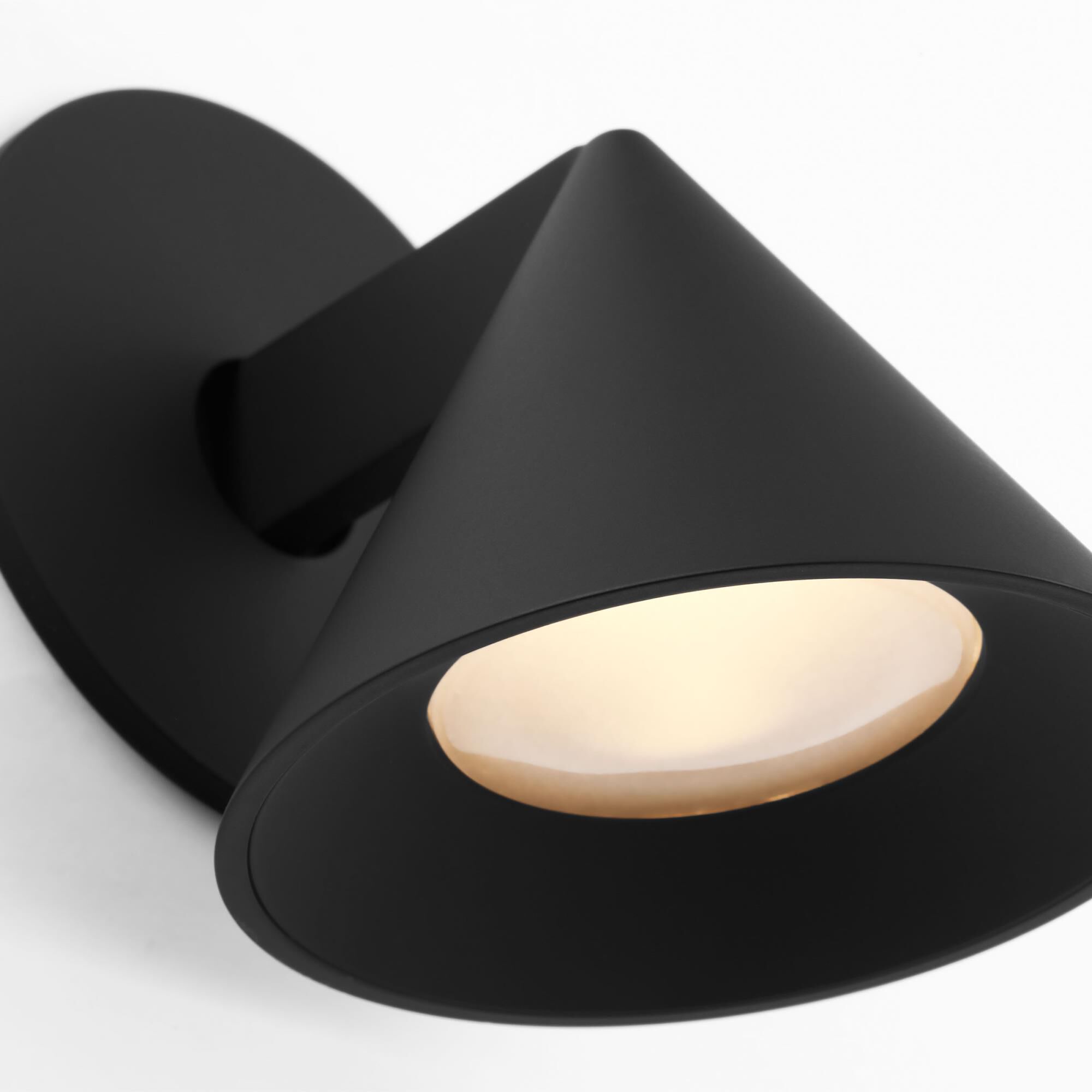 Shown in Nightshade Black finish and Steel shade