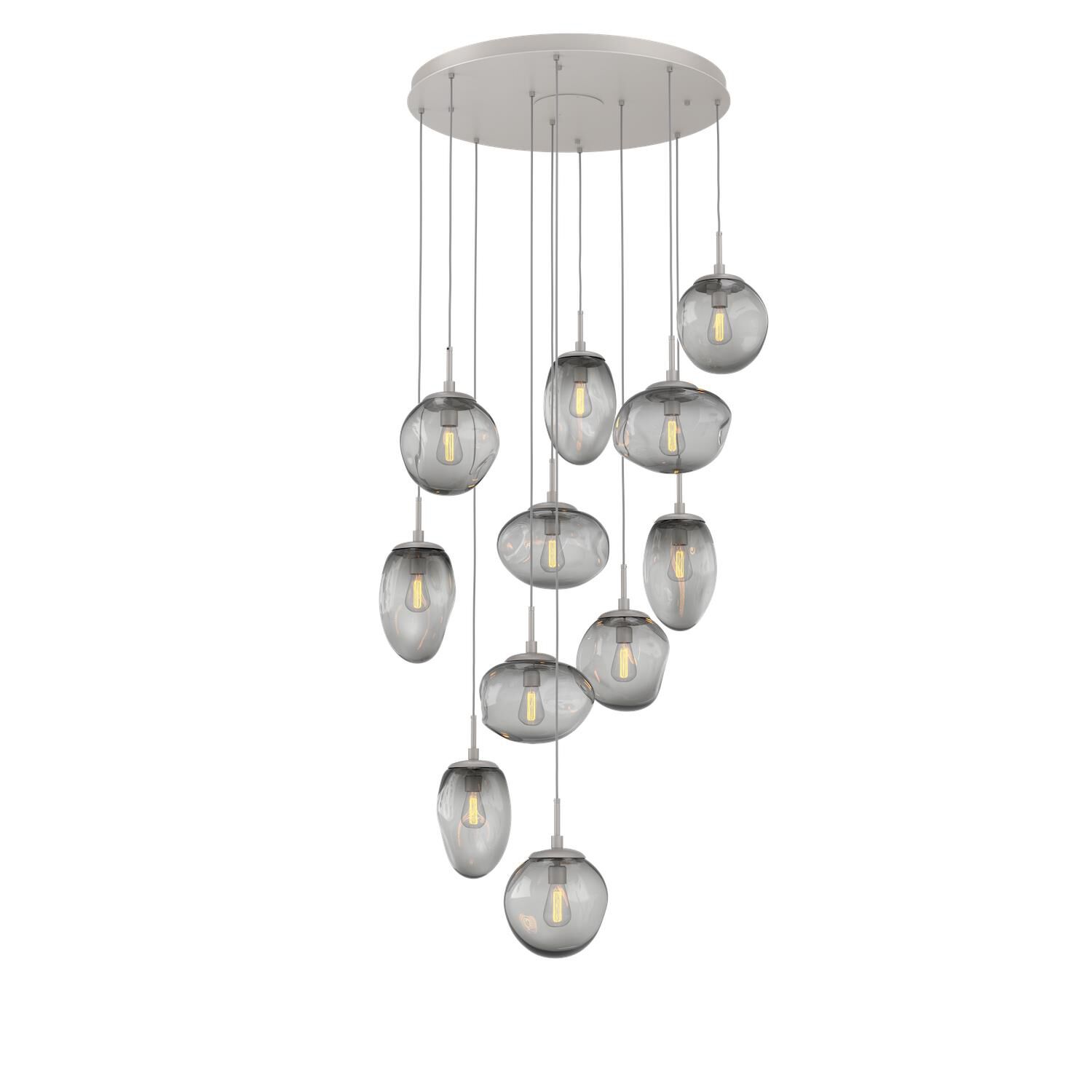 Shown in Metallic Beige Silver finish and Blown Smoke glass