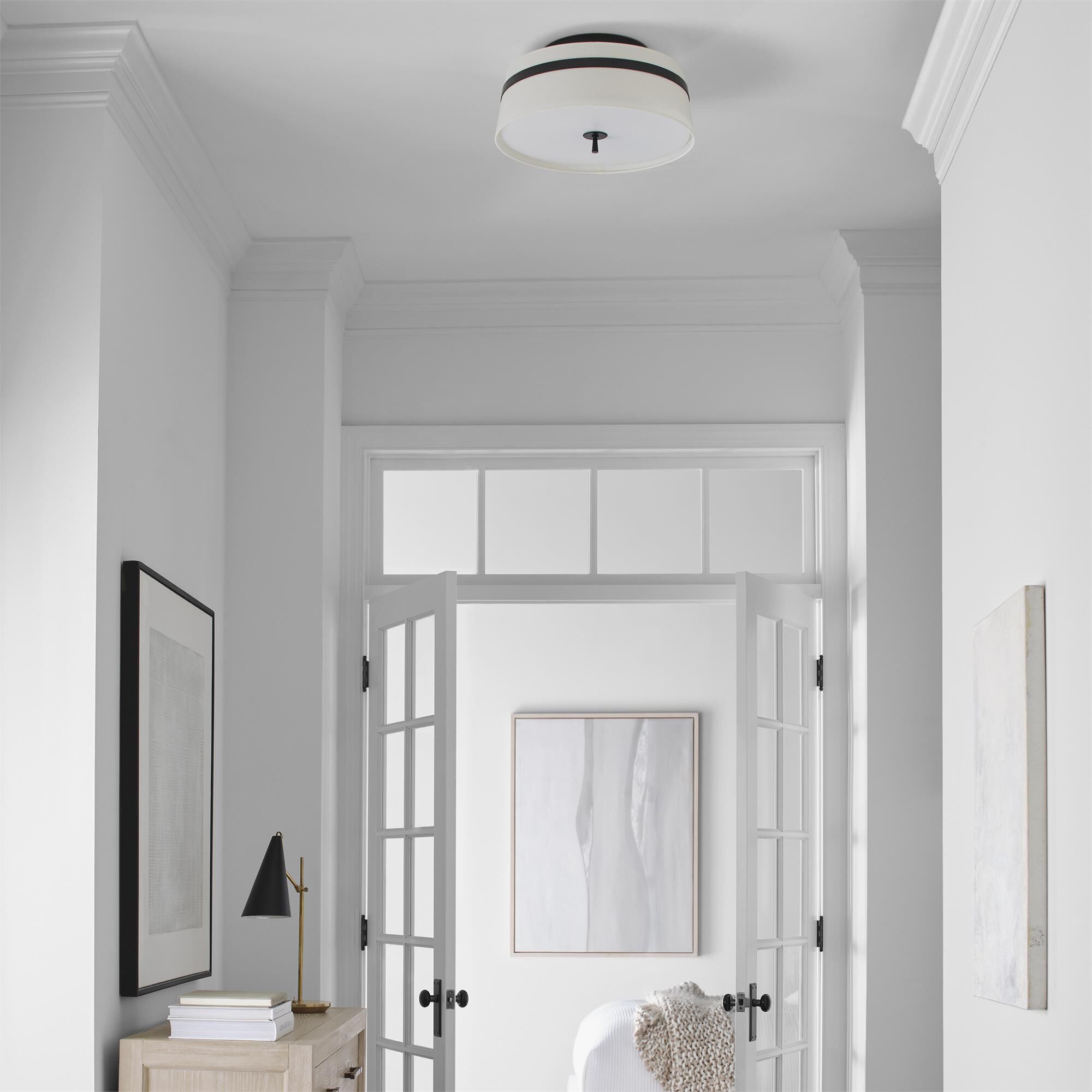 Alexa Hampton Cordtlandt 19 Inch 3 Light Semi Flush Mount,