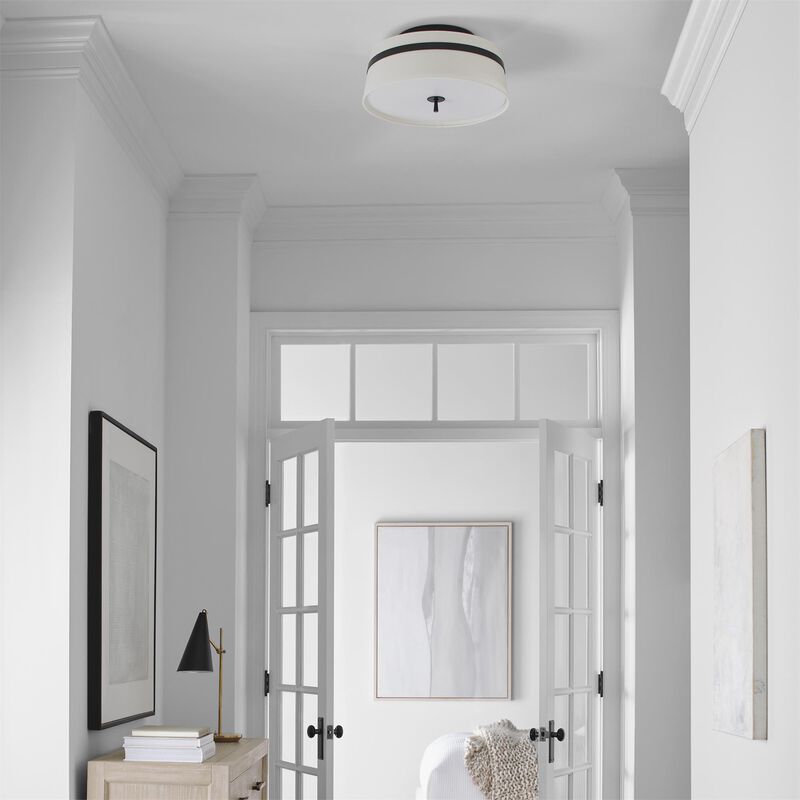 Alexa Hampton Cordtlandt 19 Inch 3 Light Semi Flush Mount by Visual Comfort Studio