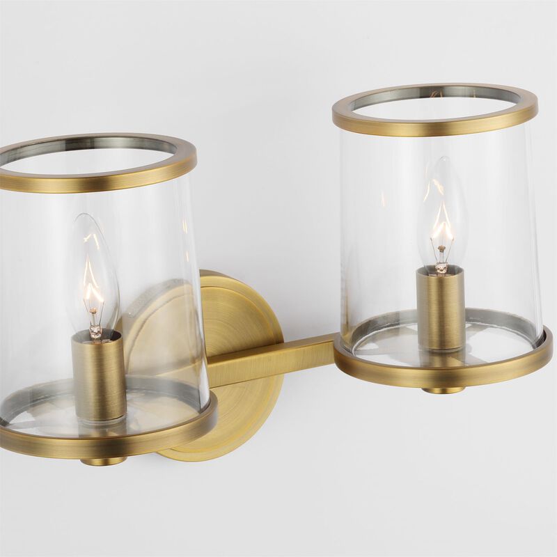 Lauren Ralph Lauren Reynolds 15 Inch 2 Light Bath Vanity Light by Visual Comfort Studio