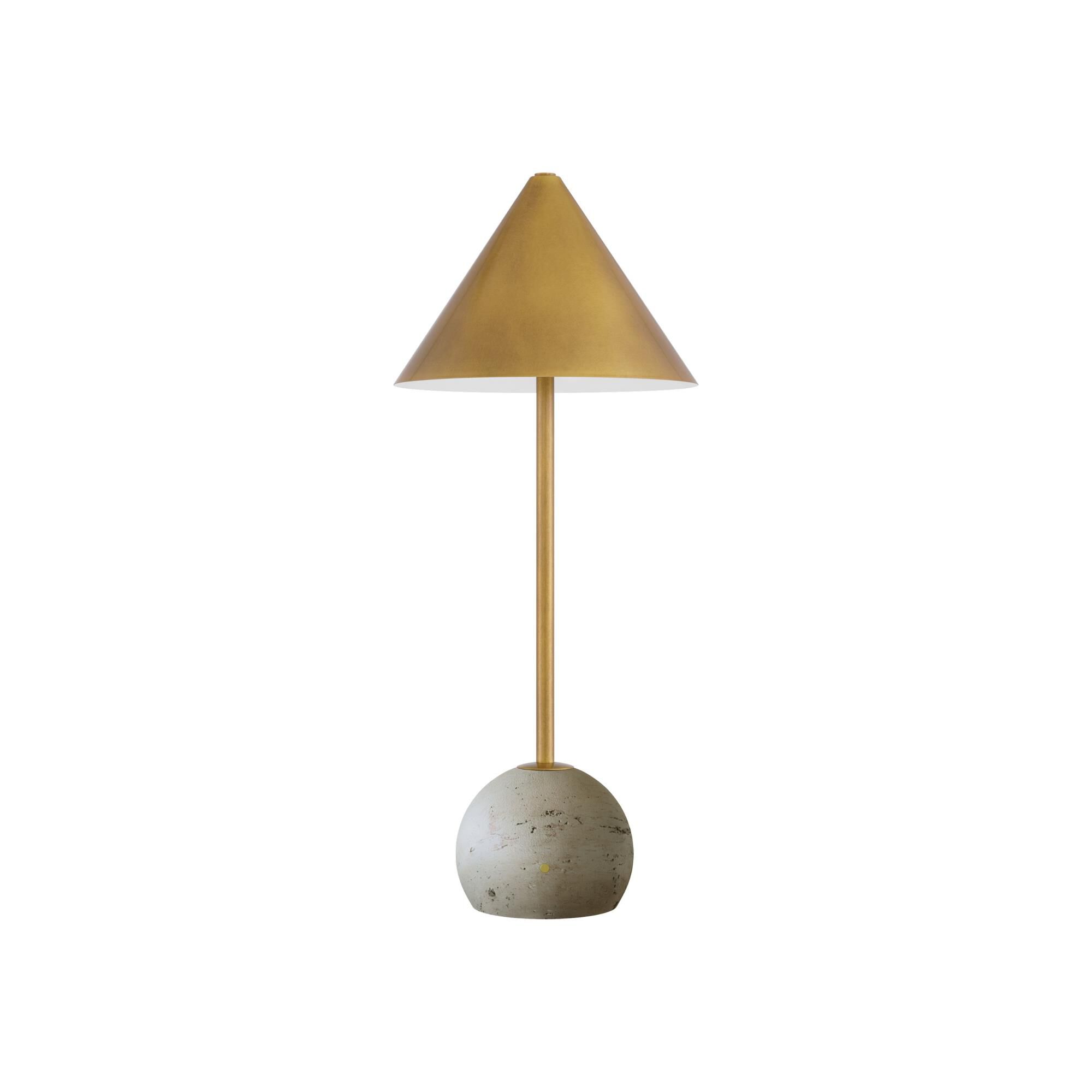 Shown in Natural and Antique Brass finish and Antique Brass/Metal shade