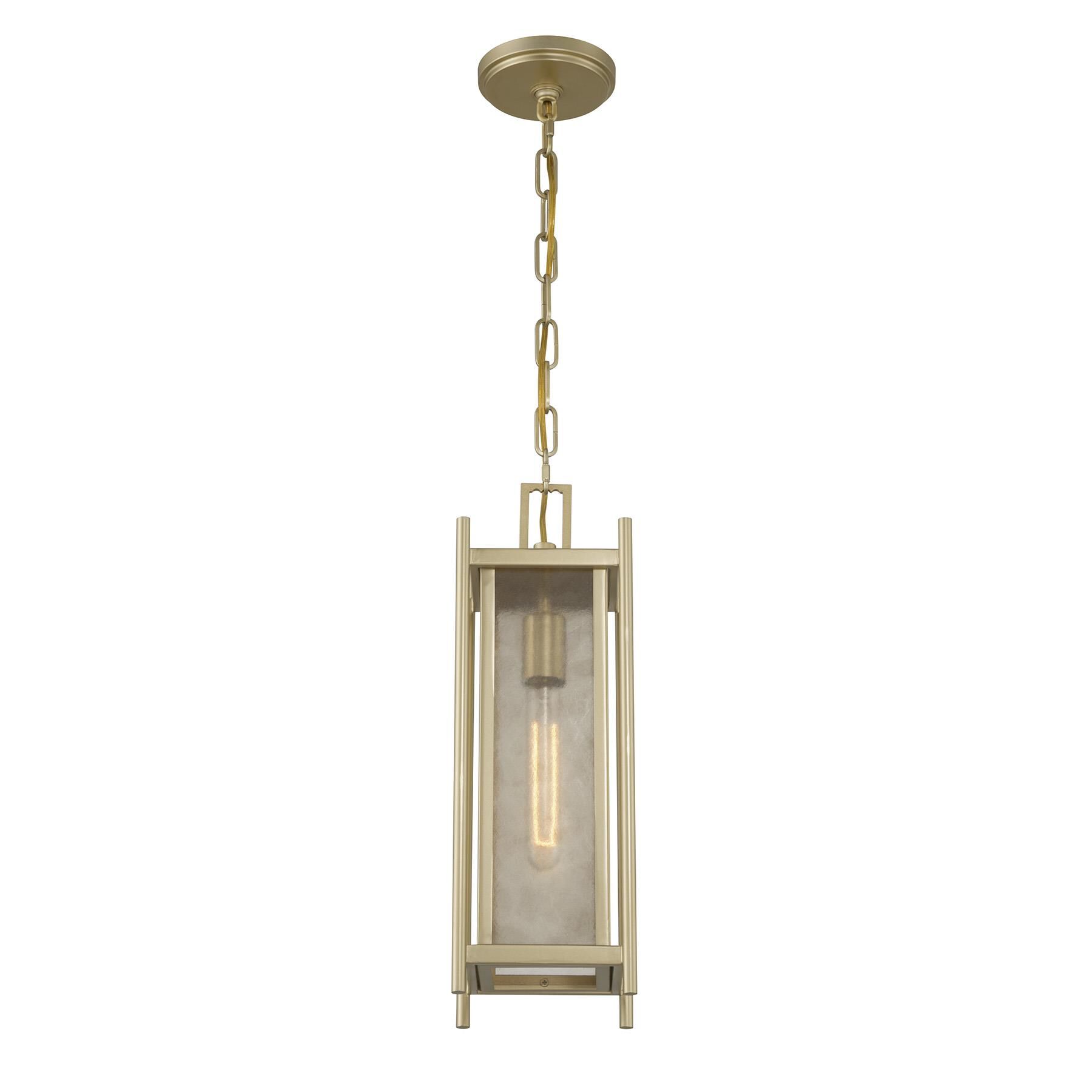 Shown in Serene Brass finish and Clear Mica glass