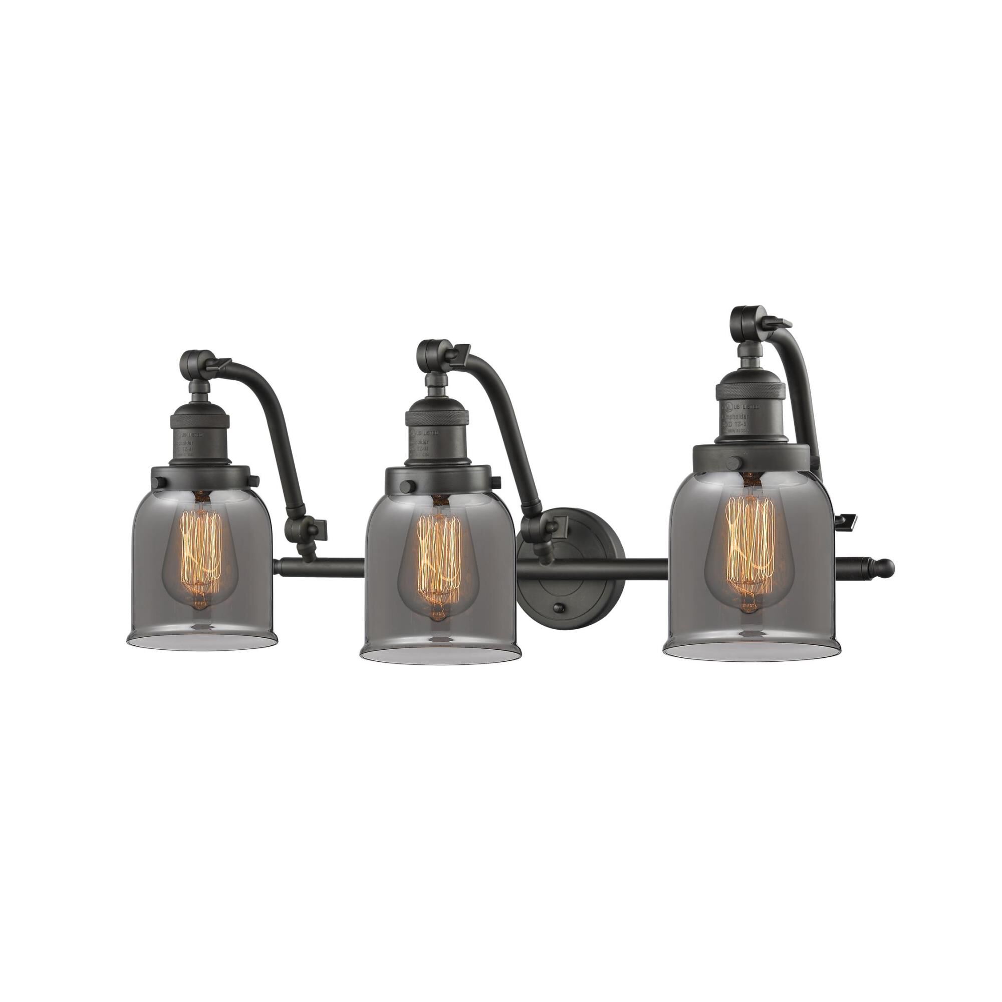 Bruno Marashlian Small Bell 28 Inch 3 Light Bath Vanity Light by Innovations Lighting