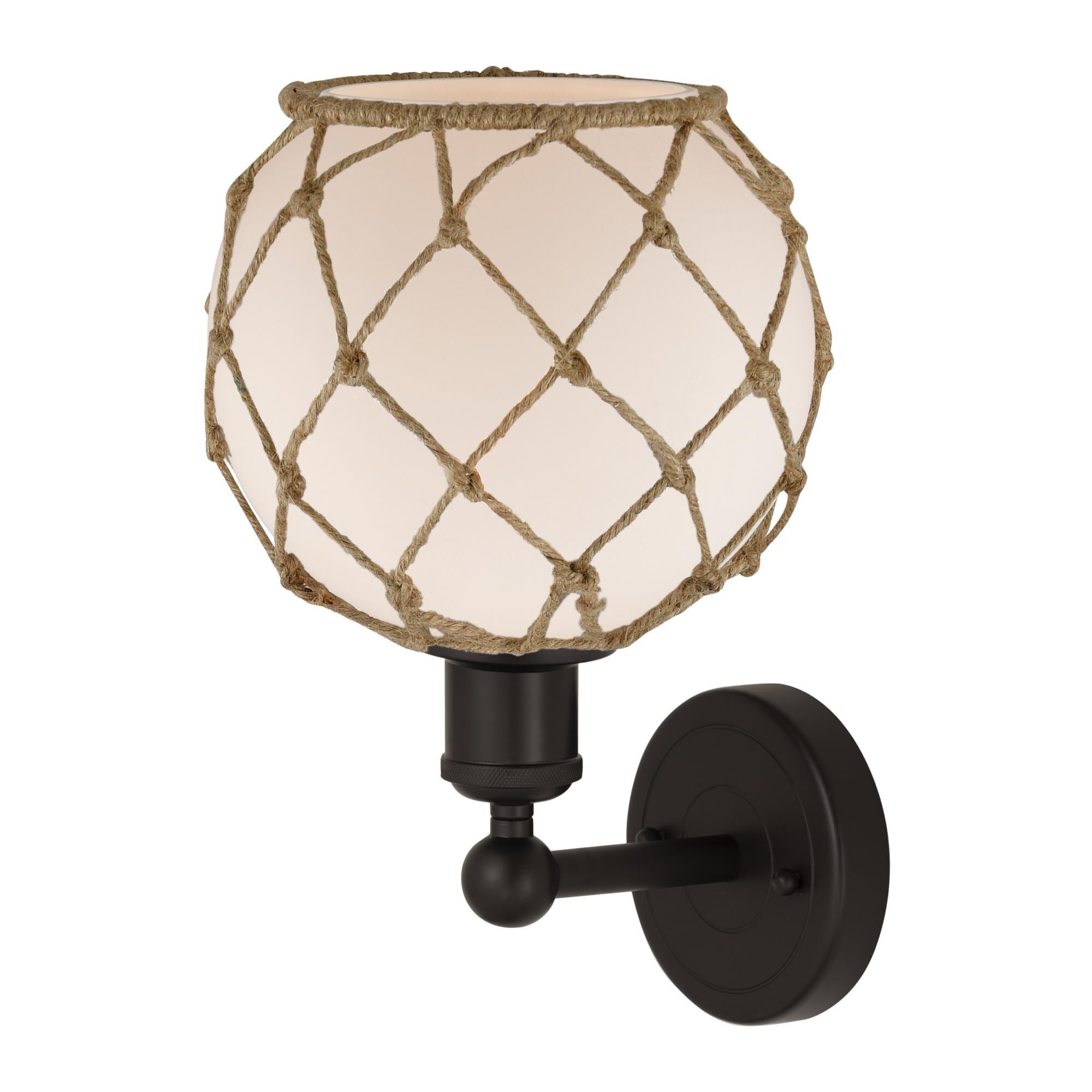 Bruno Marashlian Farmhouse Rope 12 Inch Wall Sconce by Innovations Lighting