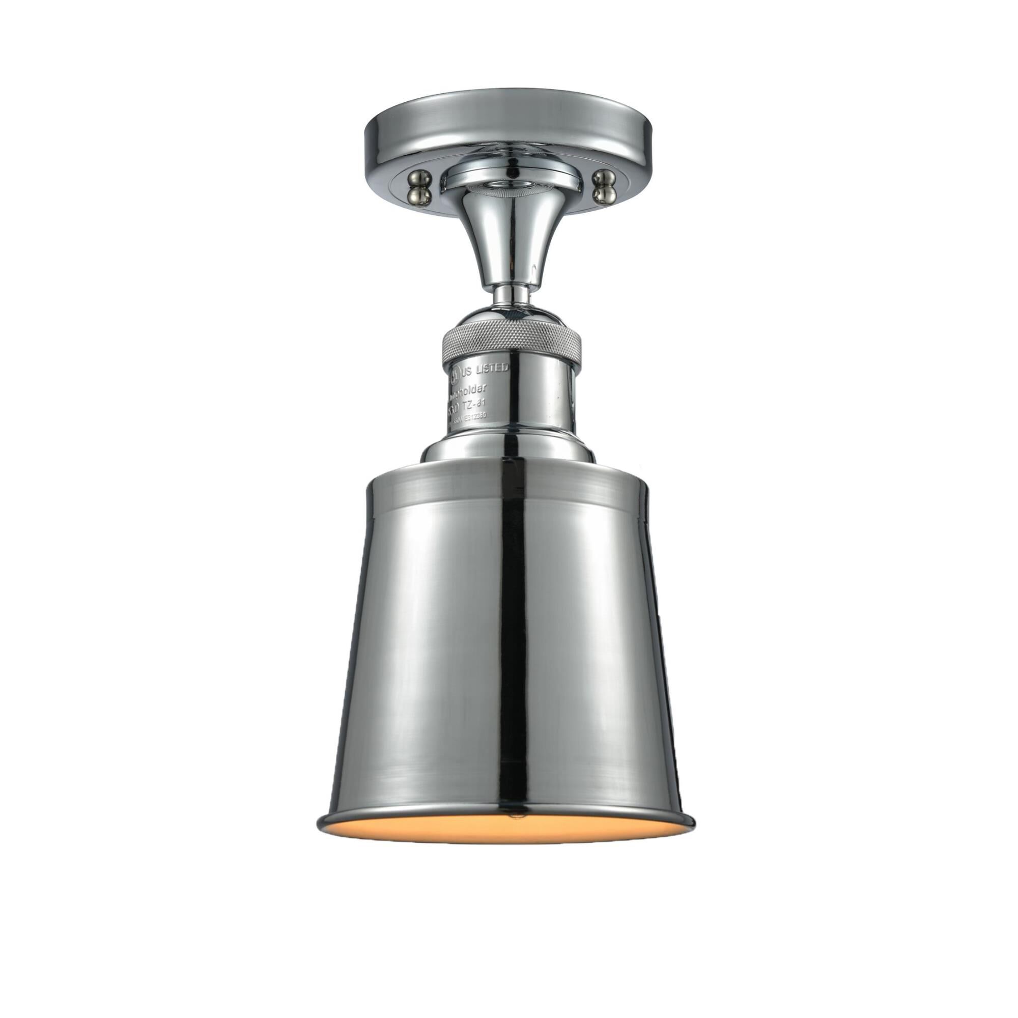 Bruno Marashlian Addison 5 Inch 1 Light Semi Flush Mount by Innovations Lighting