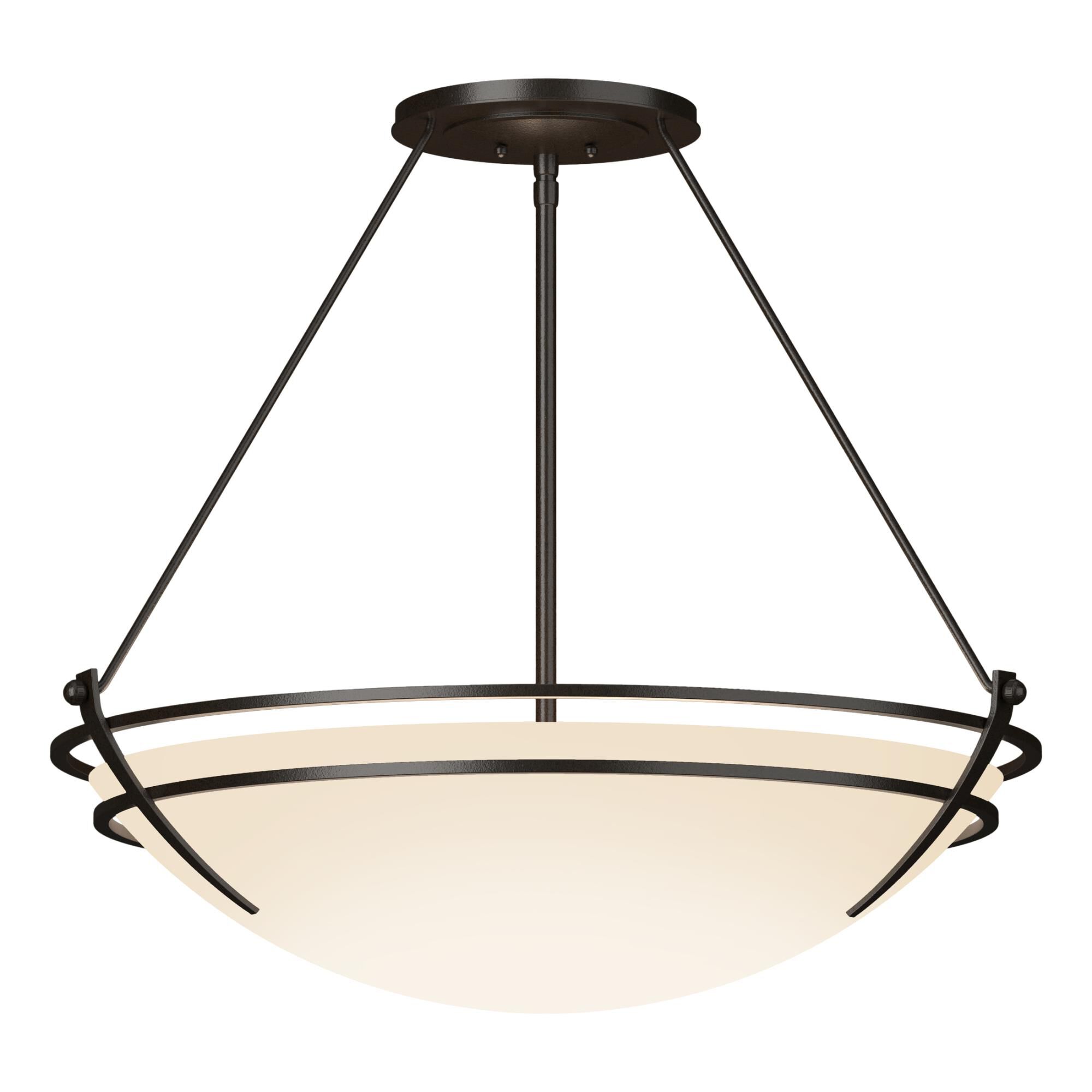 Presidio Tryne 28 Inch 3 Light Semi Flush Mount by Hubbardton Forge