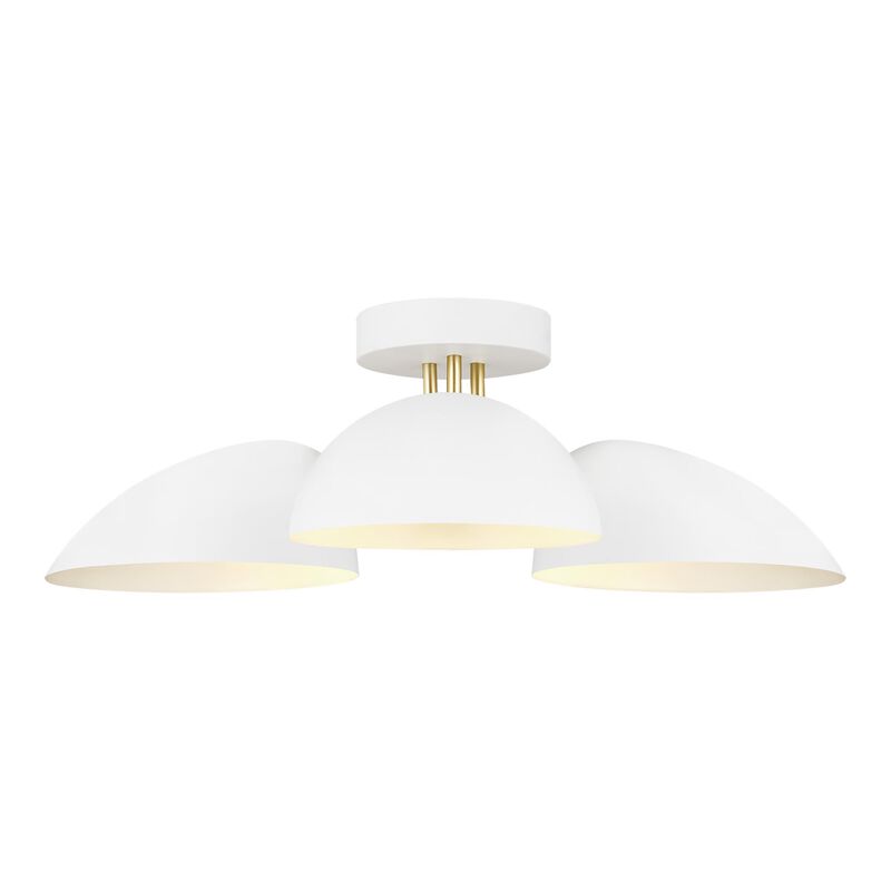 Ellen DeGeneres Jane 24 Inch 3 Light Semi Flush Mount by Visual Comfort Studio