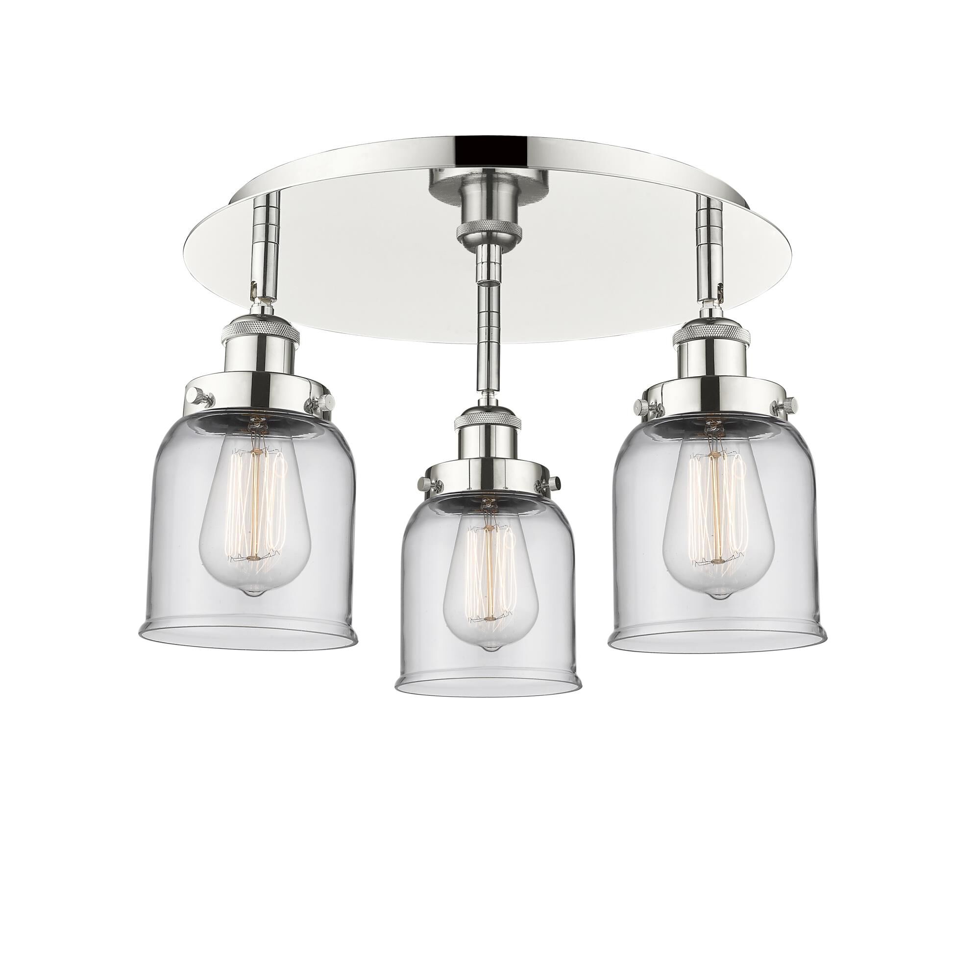 Shown in Polished Nickel finish and Clear glass