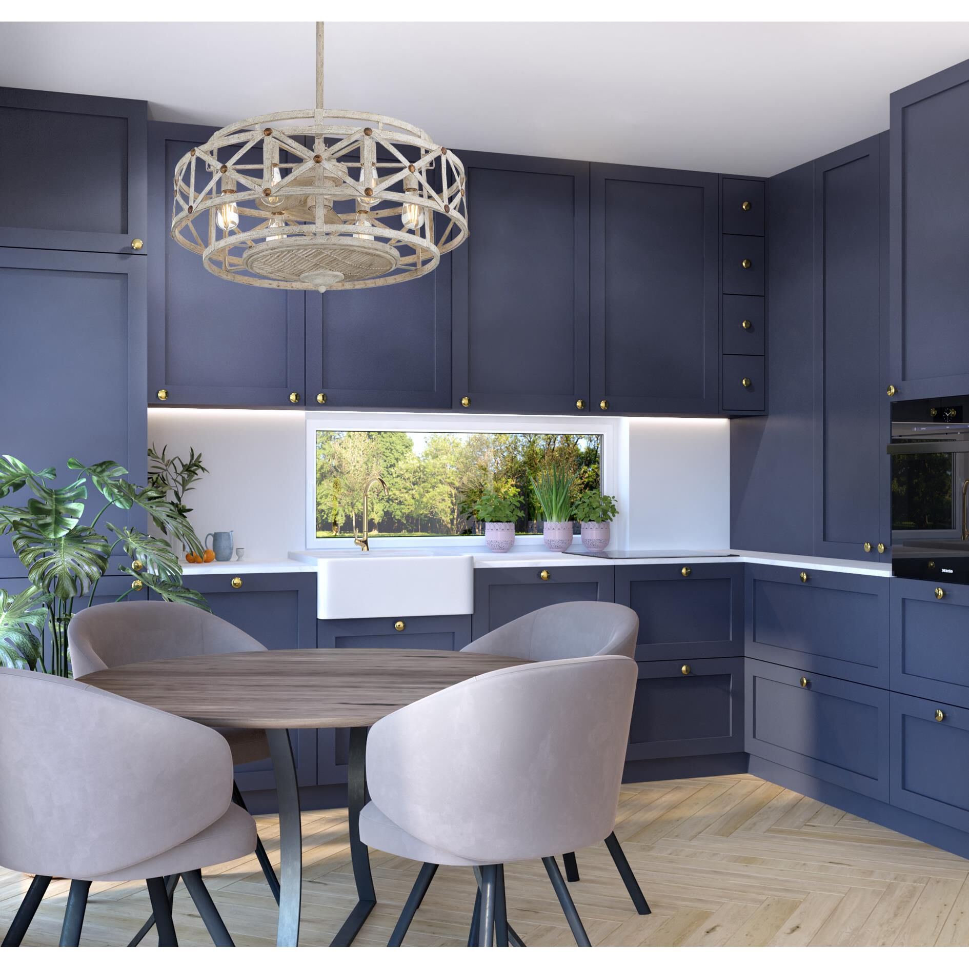 Shown in 
Provence With Gold Accents finish