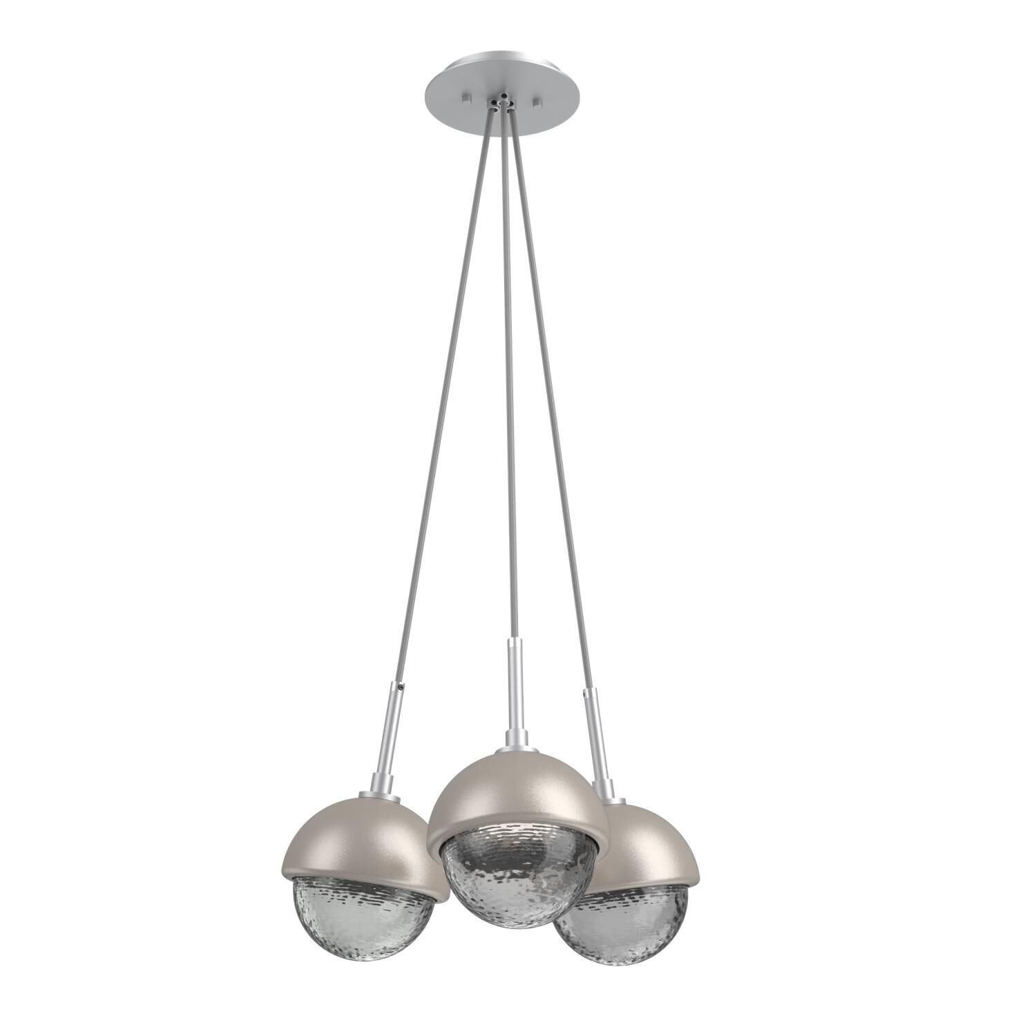 Shown in Classic Silver finish and Smoke glass and Beige Silver accent