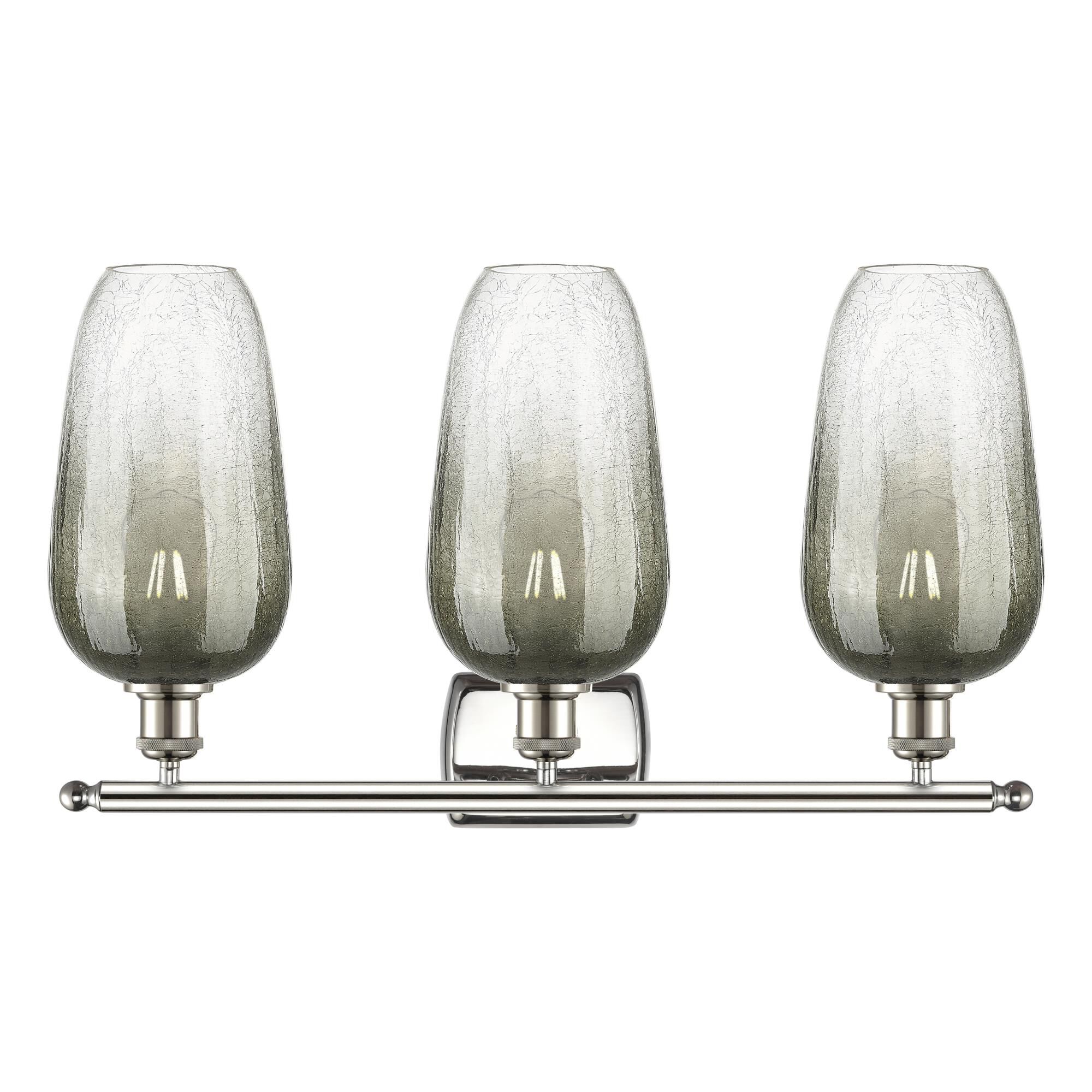 Shown in Polished Nickel finish and Slate glass