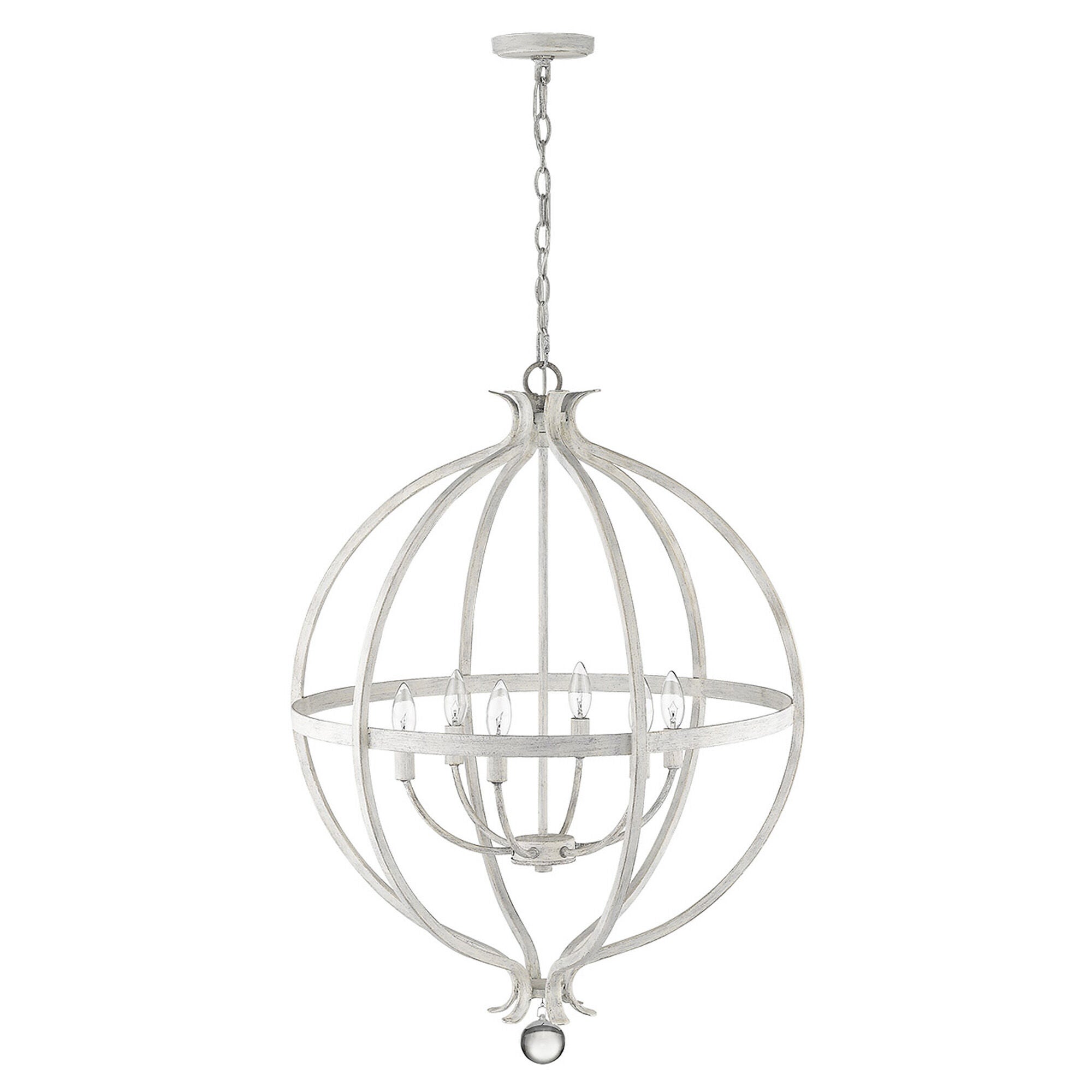 Shown in Country White finish and -- glass and -- shade