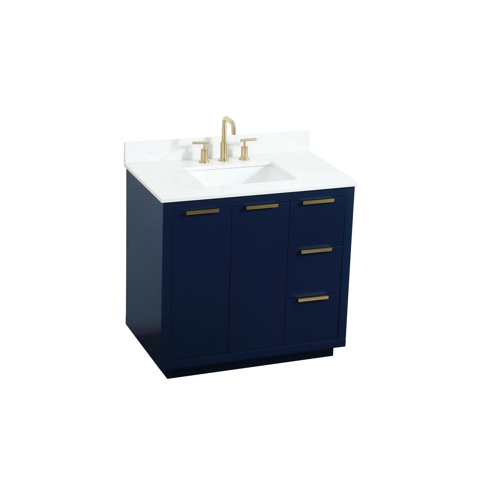 Shown in Blue finish