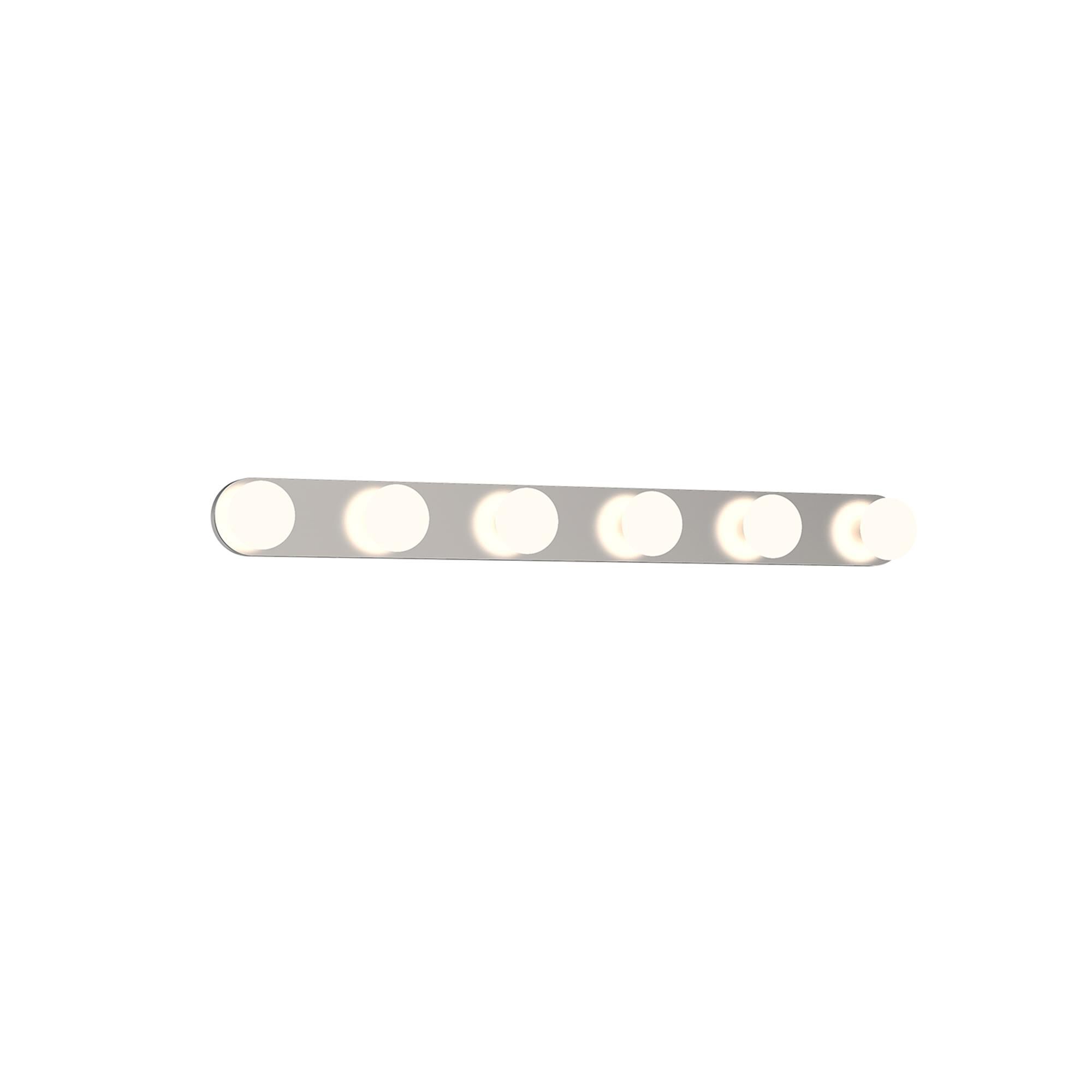 Shown in Brushed Nickel finish and Frosted Acrylic glass