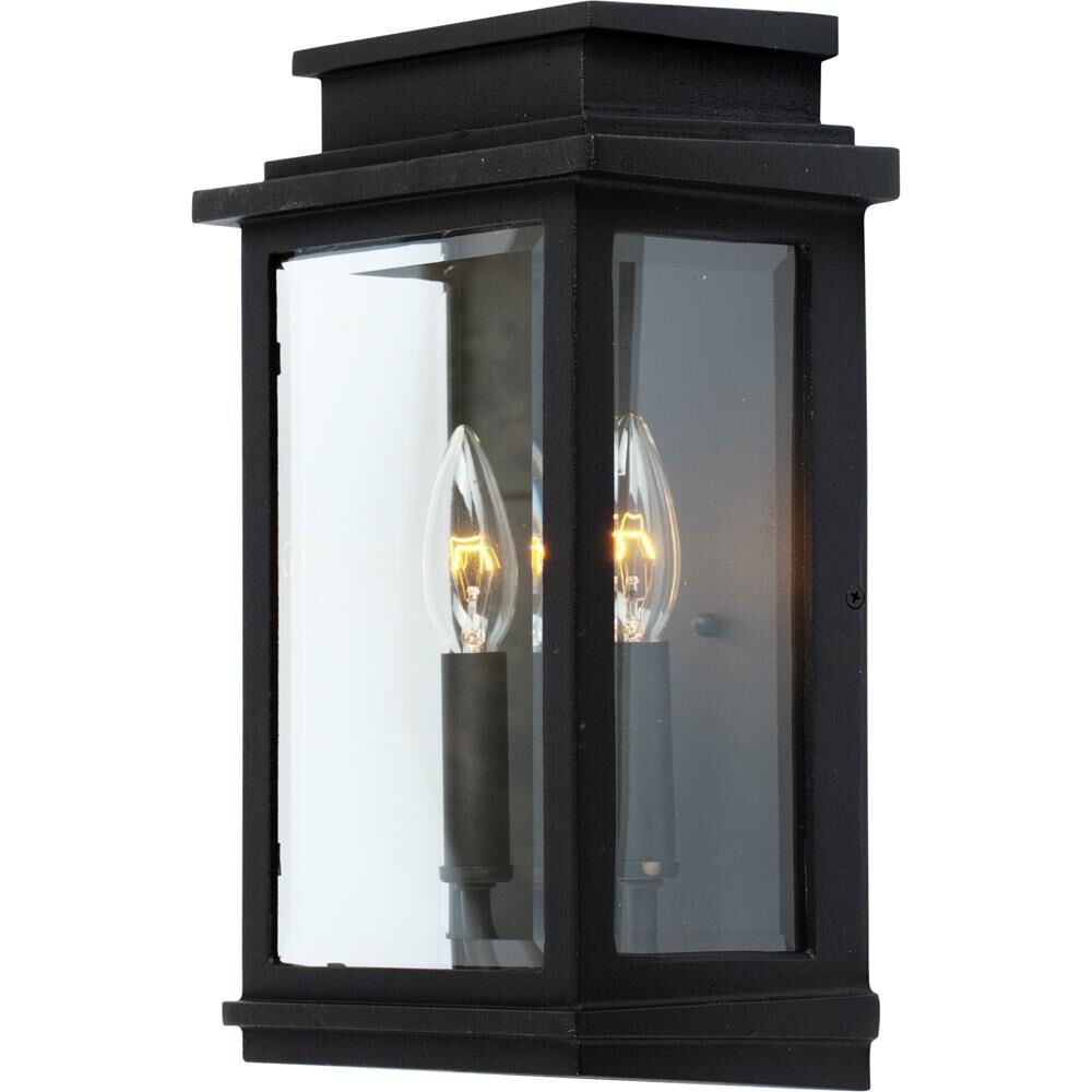 Shown in Black finish and Clear glass