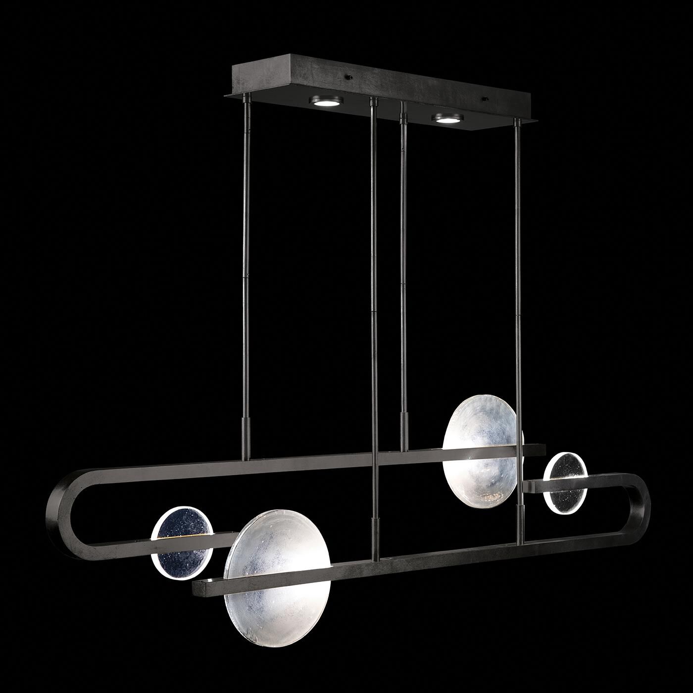 Selene Linear Suspension Light by Fine Art Handcrafted Lighting