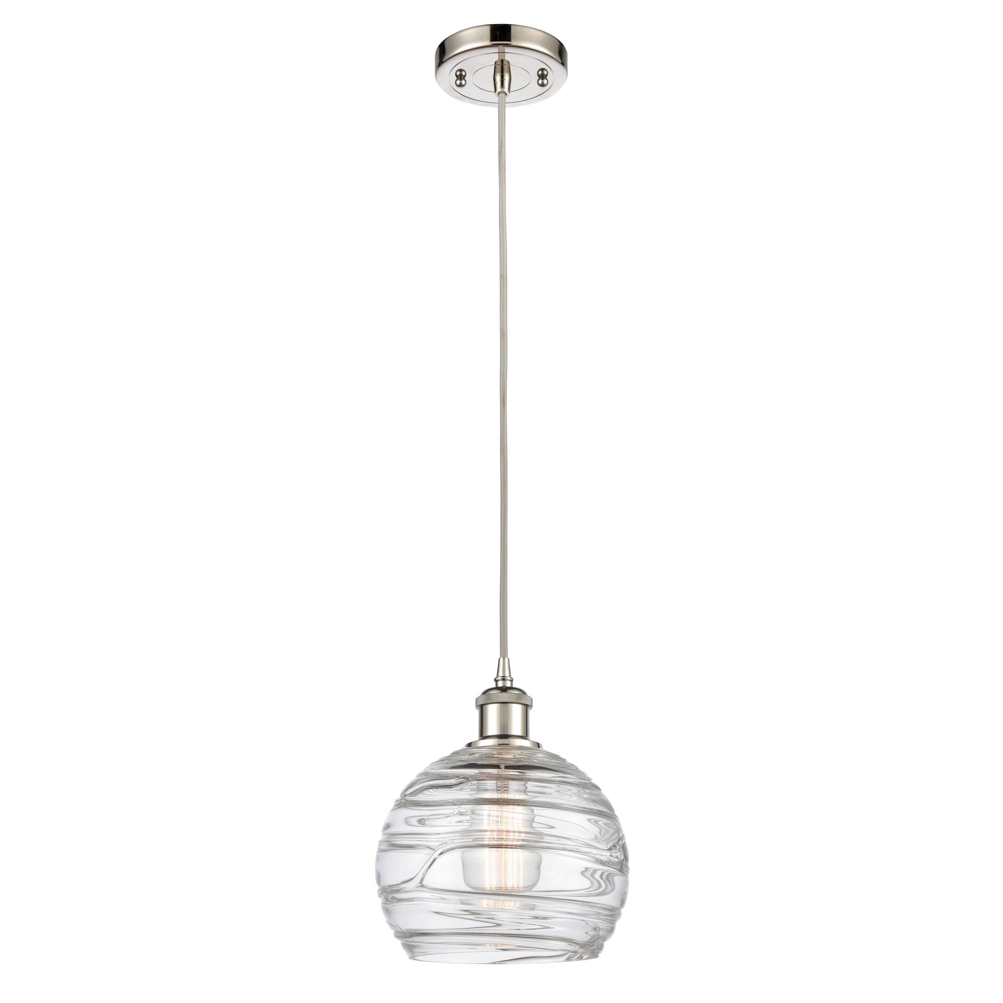 Bruno Marashlian Athens Deco Swirl 8 Inch Mini Pendant by Innovations Lighting