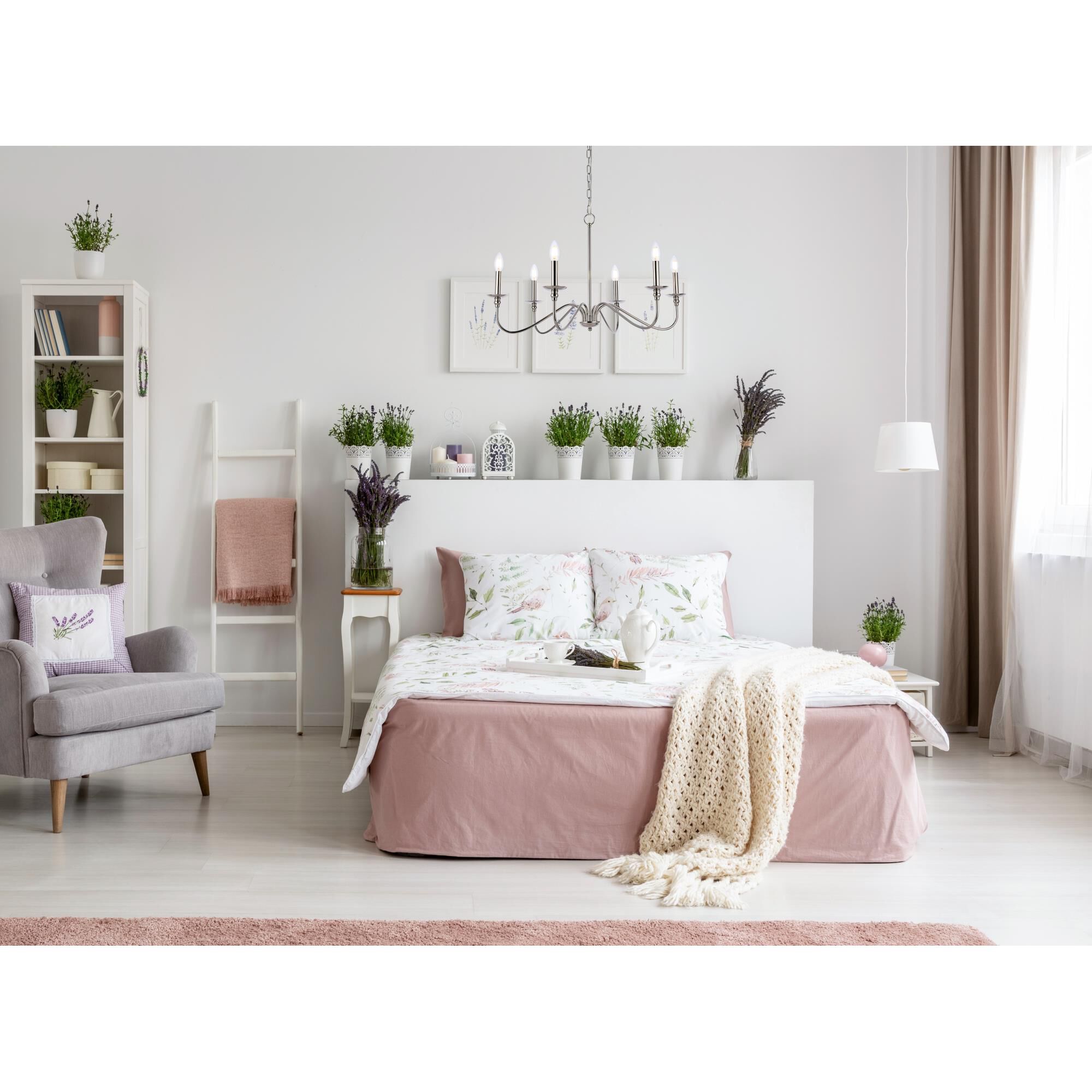 Rohan 30 Inch 6 Light Chandelier by Elegant Lighting