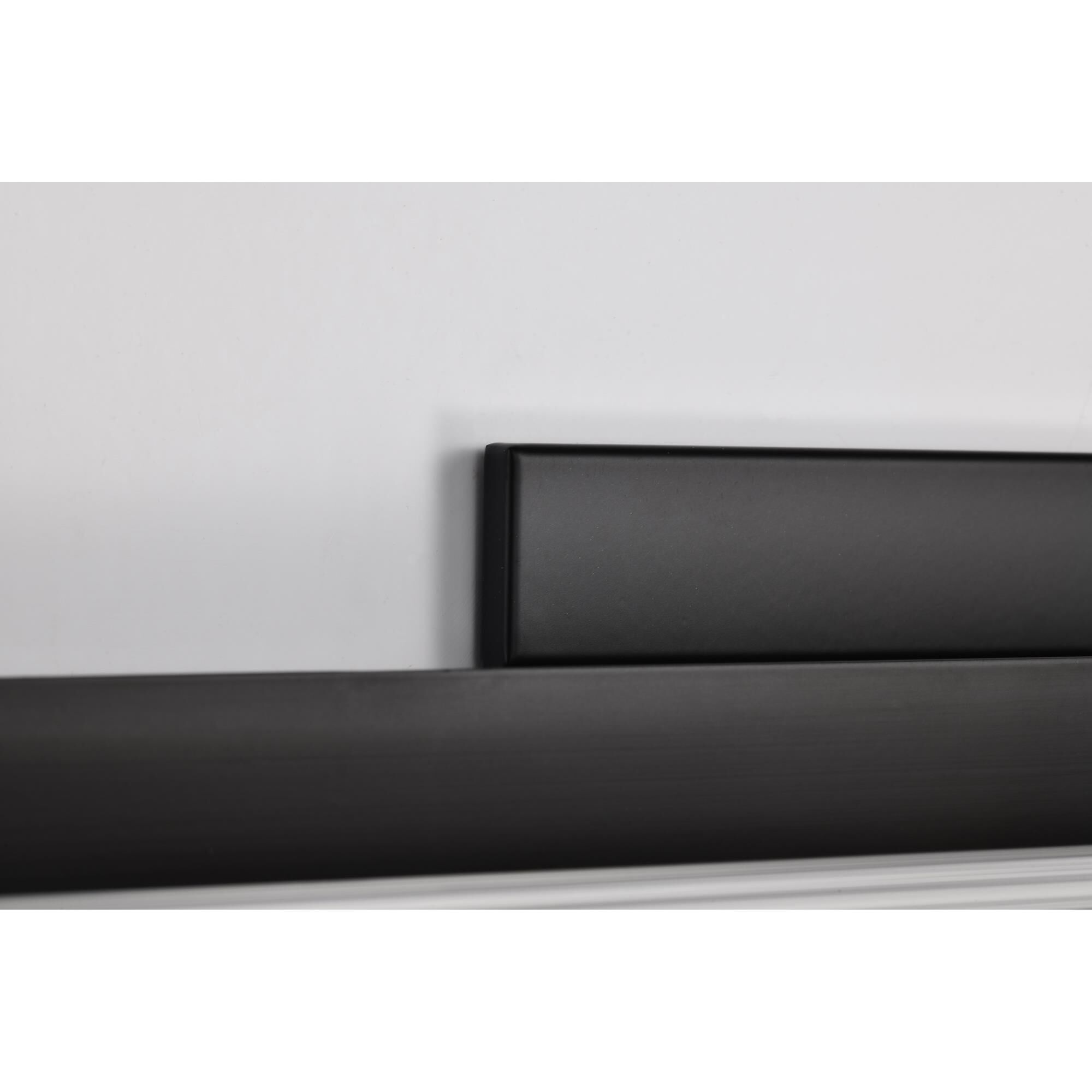 Shown in Black finish and Clear glass