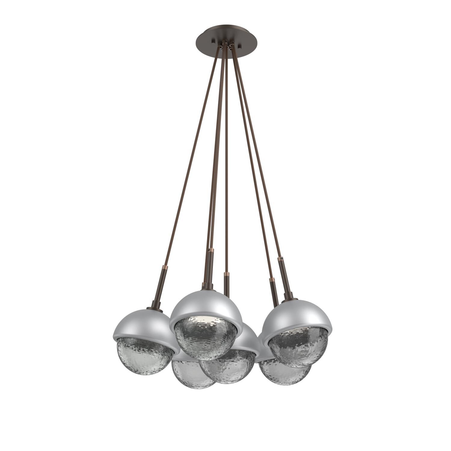 Levi Wilson Cabochon 19 Inch Multi Pendant Light by Hammerton Studio