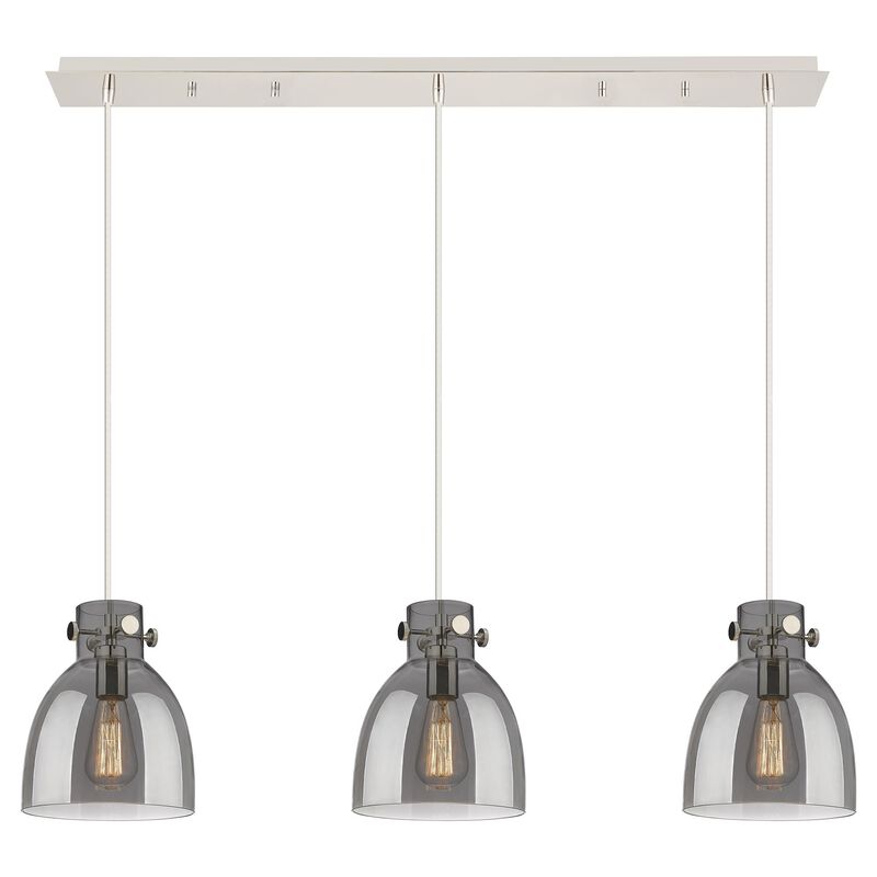 Bruno Marashlian Newton Bell 39 Inch 3 Light Linear Suspension Light by Innovations Lighting