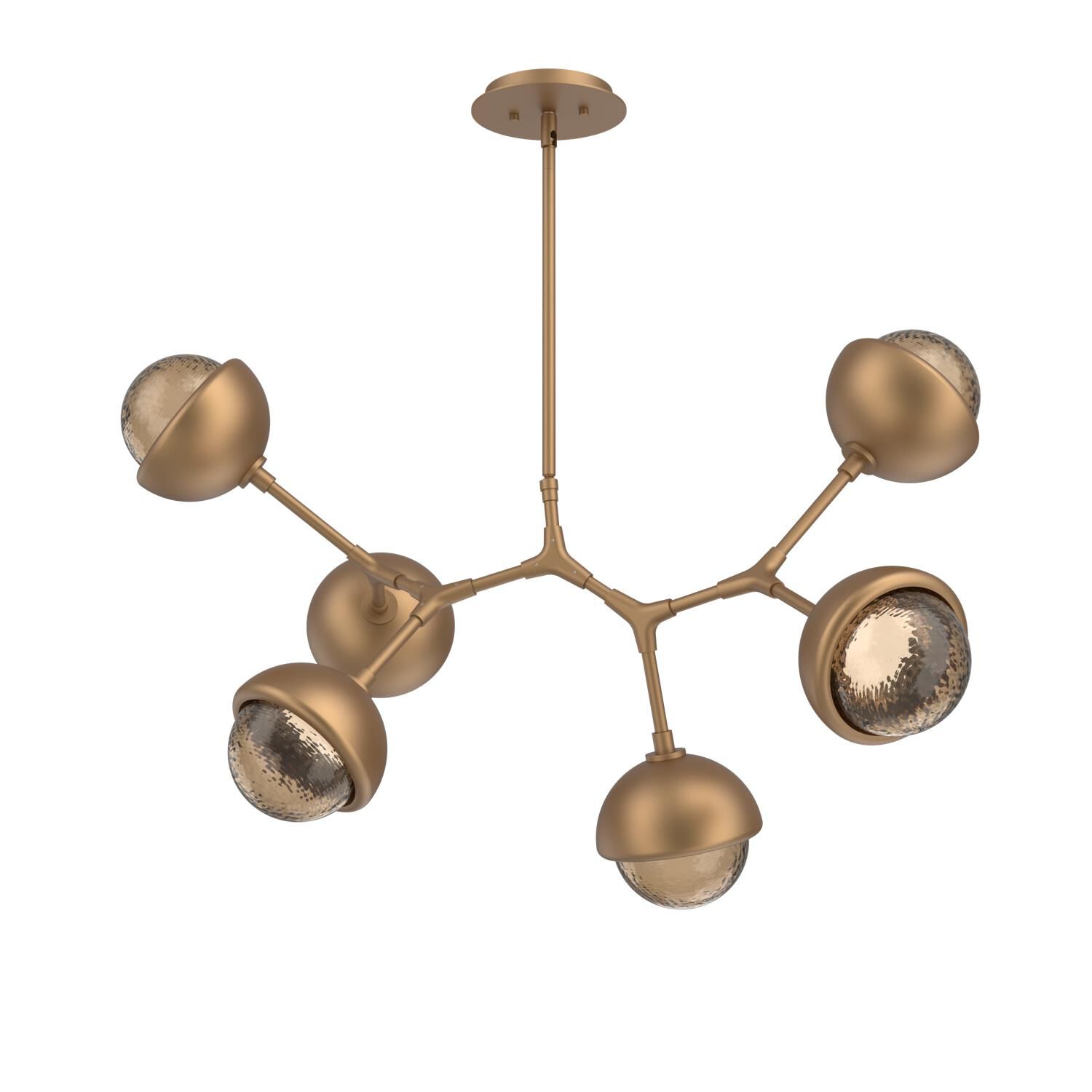 Levi Wilson Cabochon 31 Inch Linear Suspension Light by Hammerton Studio