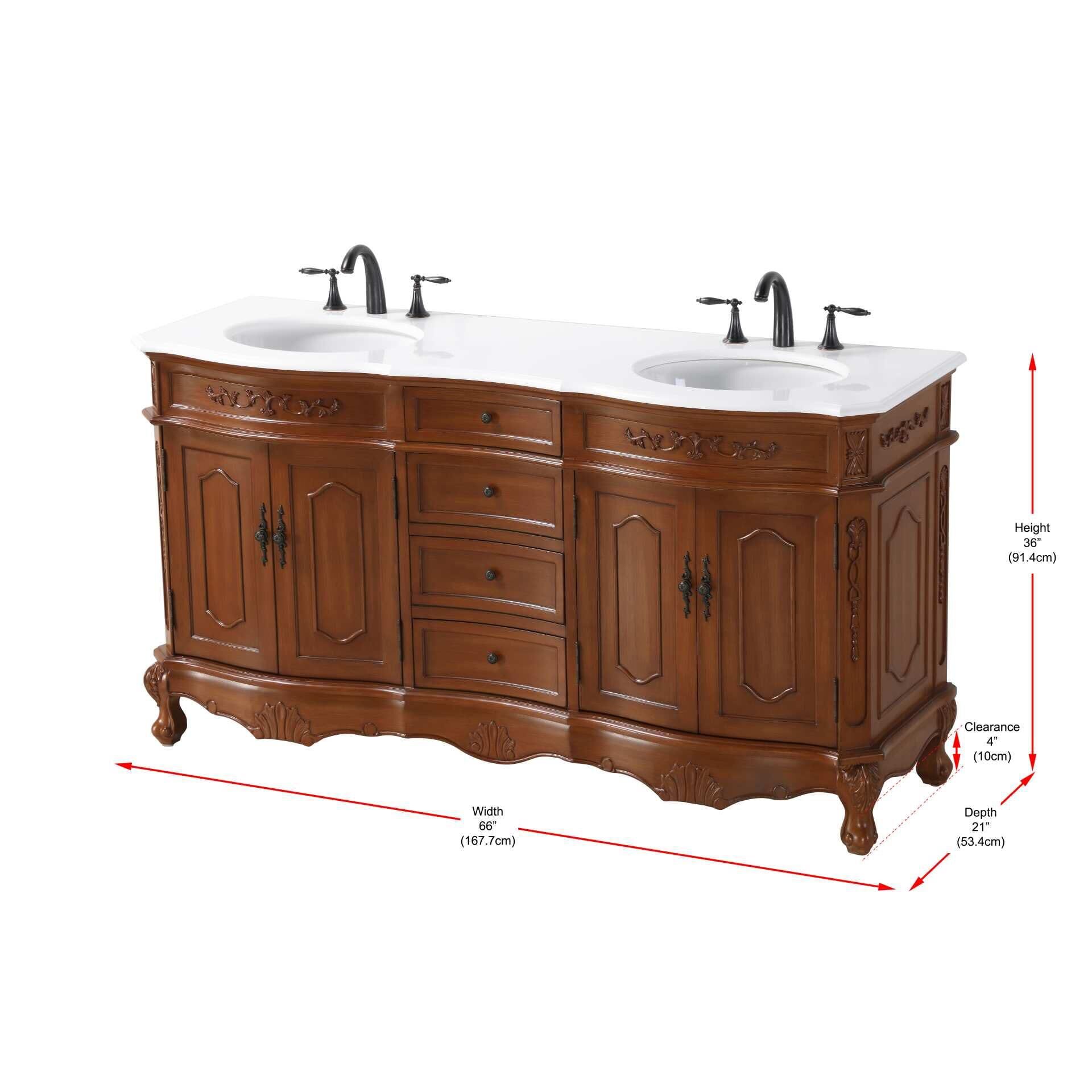 Danville 66 Inch Bath Vanity by Elegant Decor