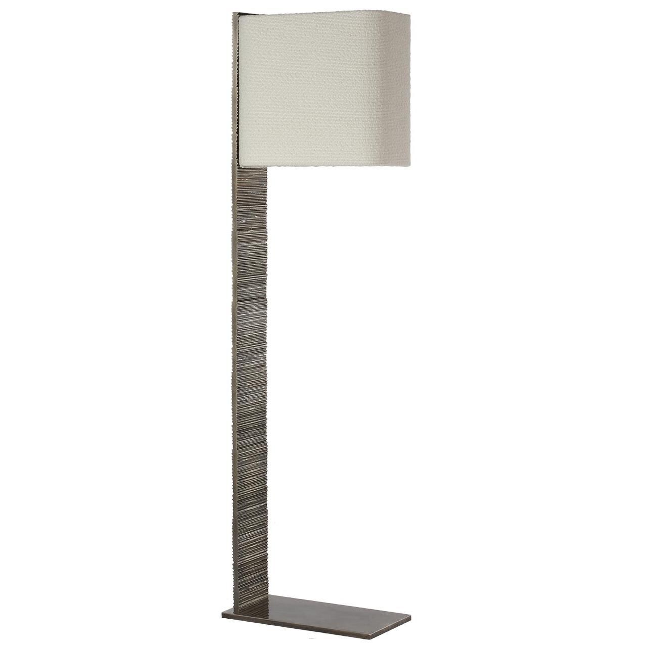Shown in Ridged Graphite finish and Boucle Rectangle shade