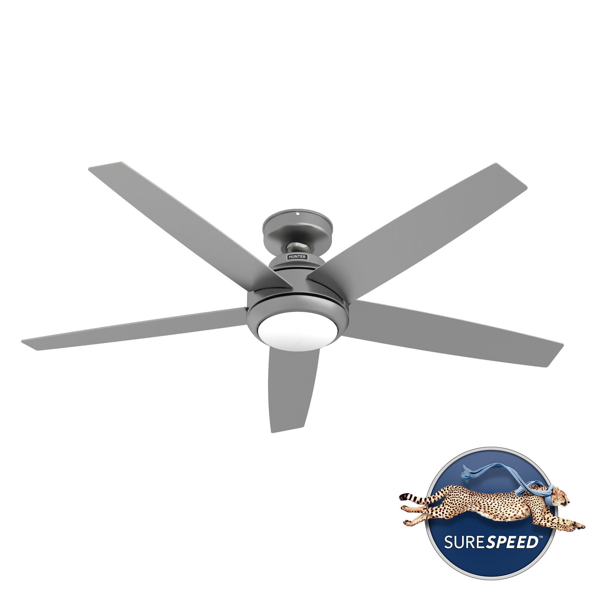 Zayden 52 Inch Ceiling Fan with Light Kit by Hunter Fan