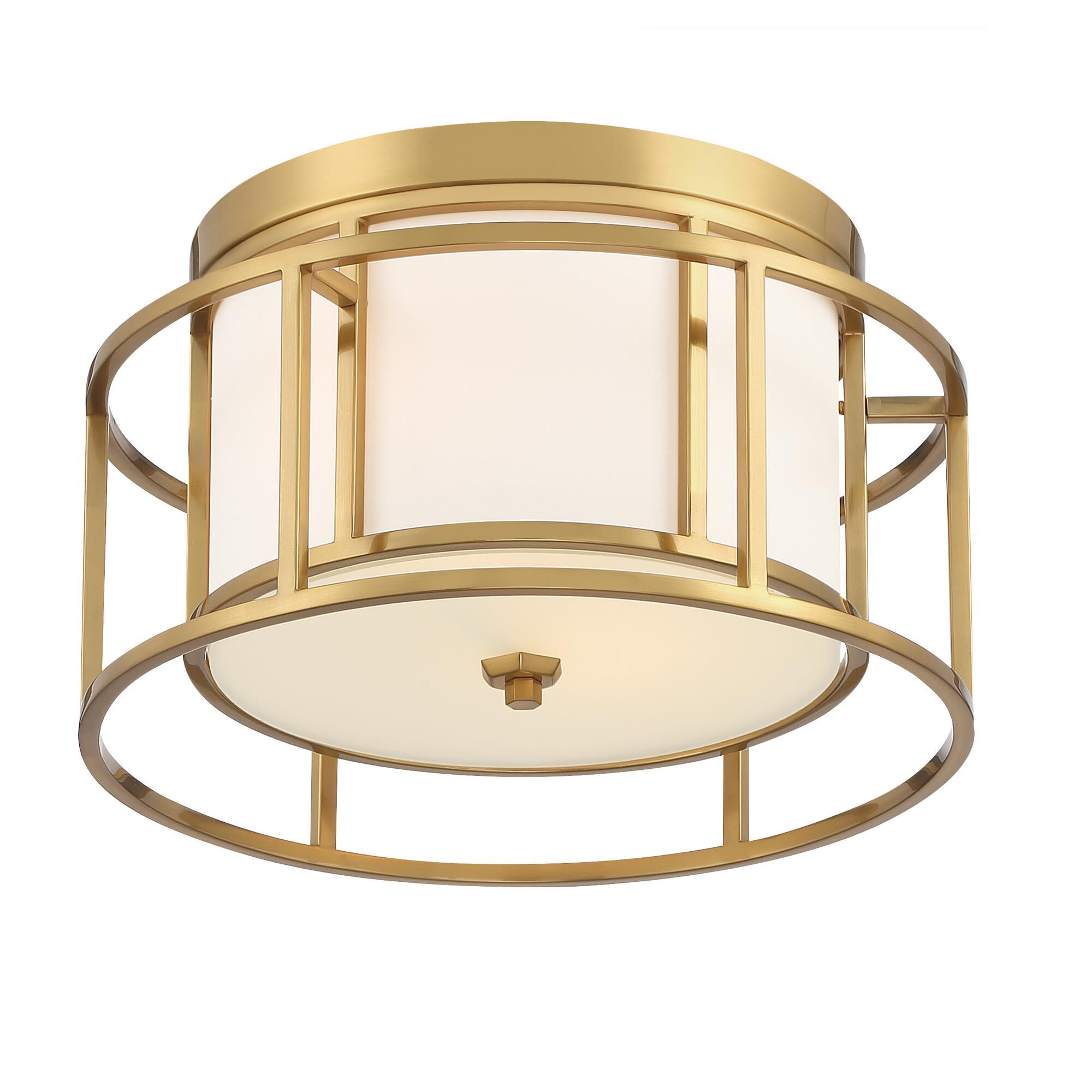 Hulton 15 Inch 2 Light Flush Mount by Crystorama
