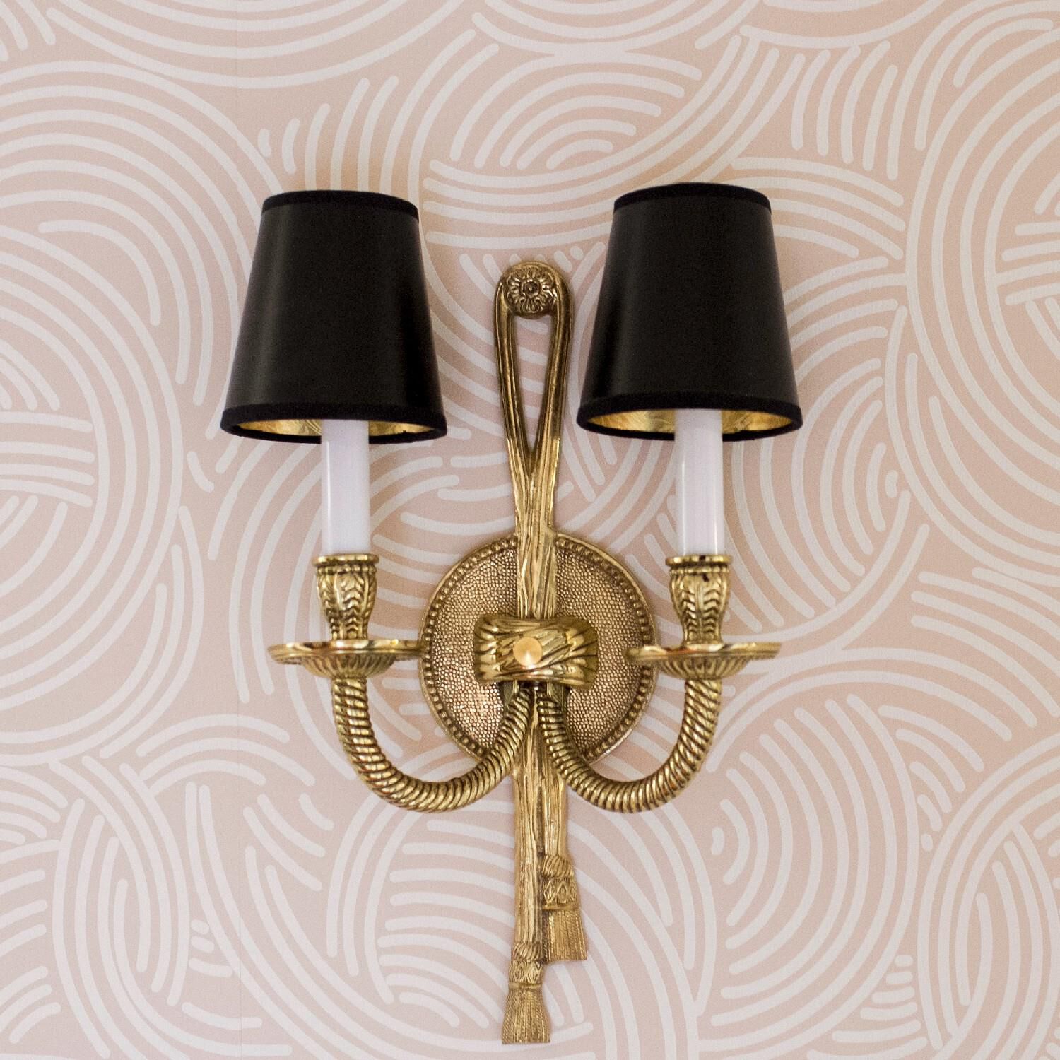 Cast Brass Wall Mount 15 Inch Wall Sconce by Crystorama