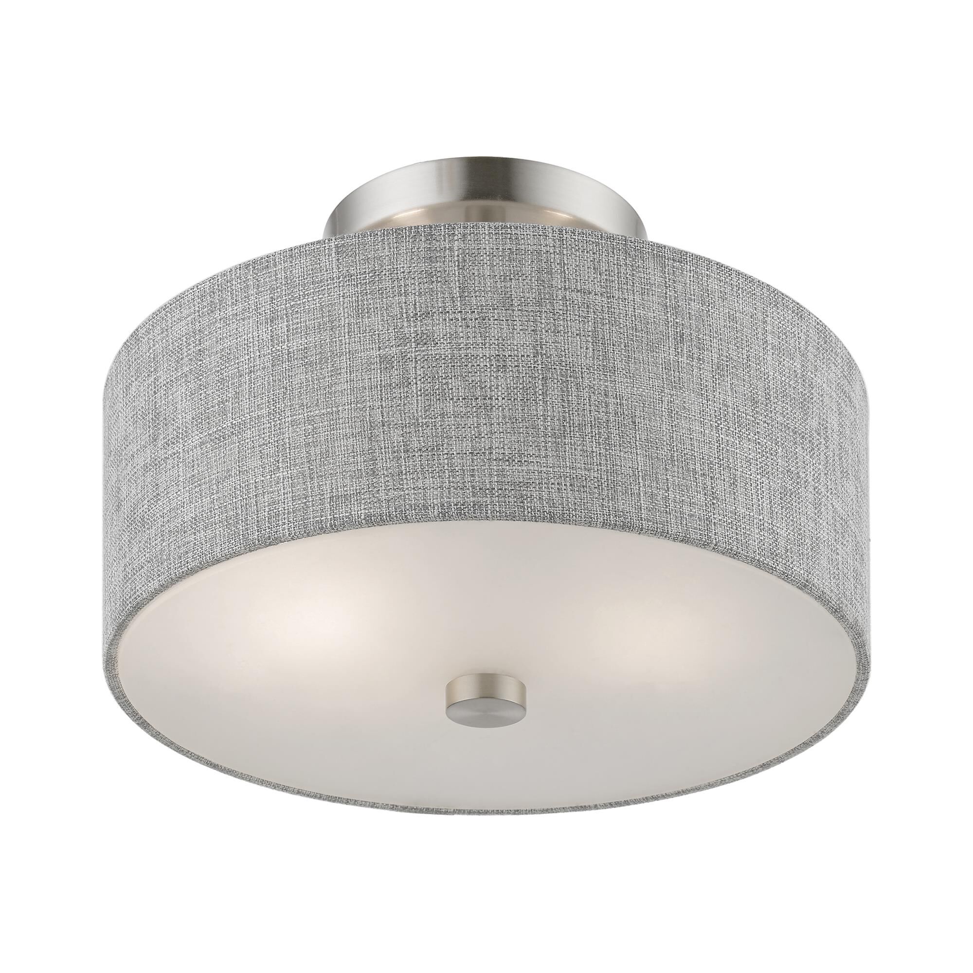 Dakota 11 Inch 2 Light Semi Flush Mount by Livex Lighting