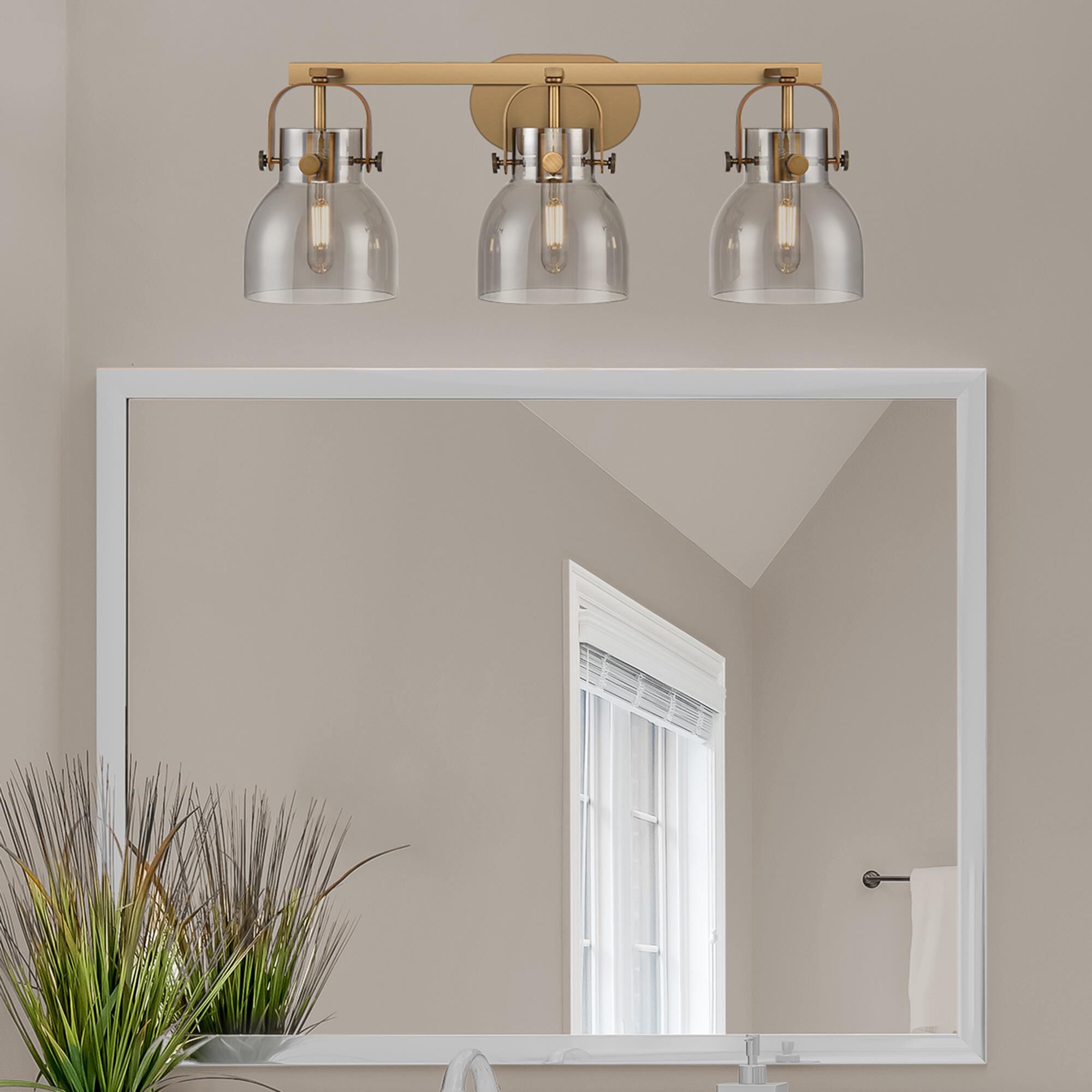 Bruno Marashlian Pilaster II Bell 27 Inch Bath Vanity Light by Innovations Lighting