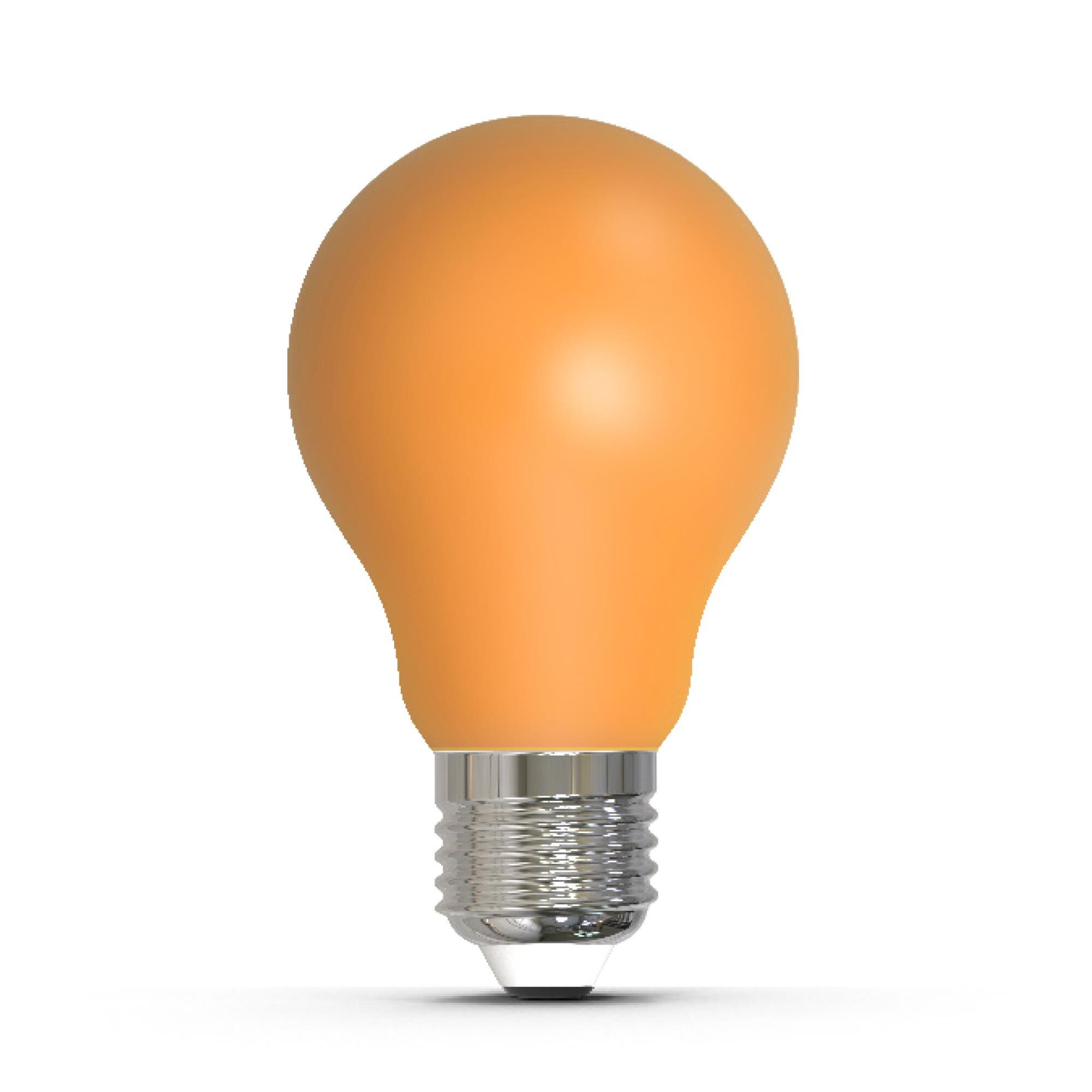 Ceramic Amber A19 Base E26 LED Light Bulb by Bulbrite