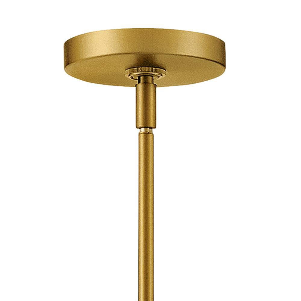 Shown in Lacquered Brass finish and Clear glass