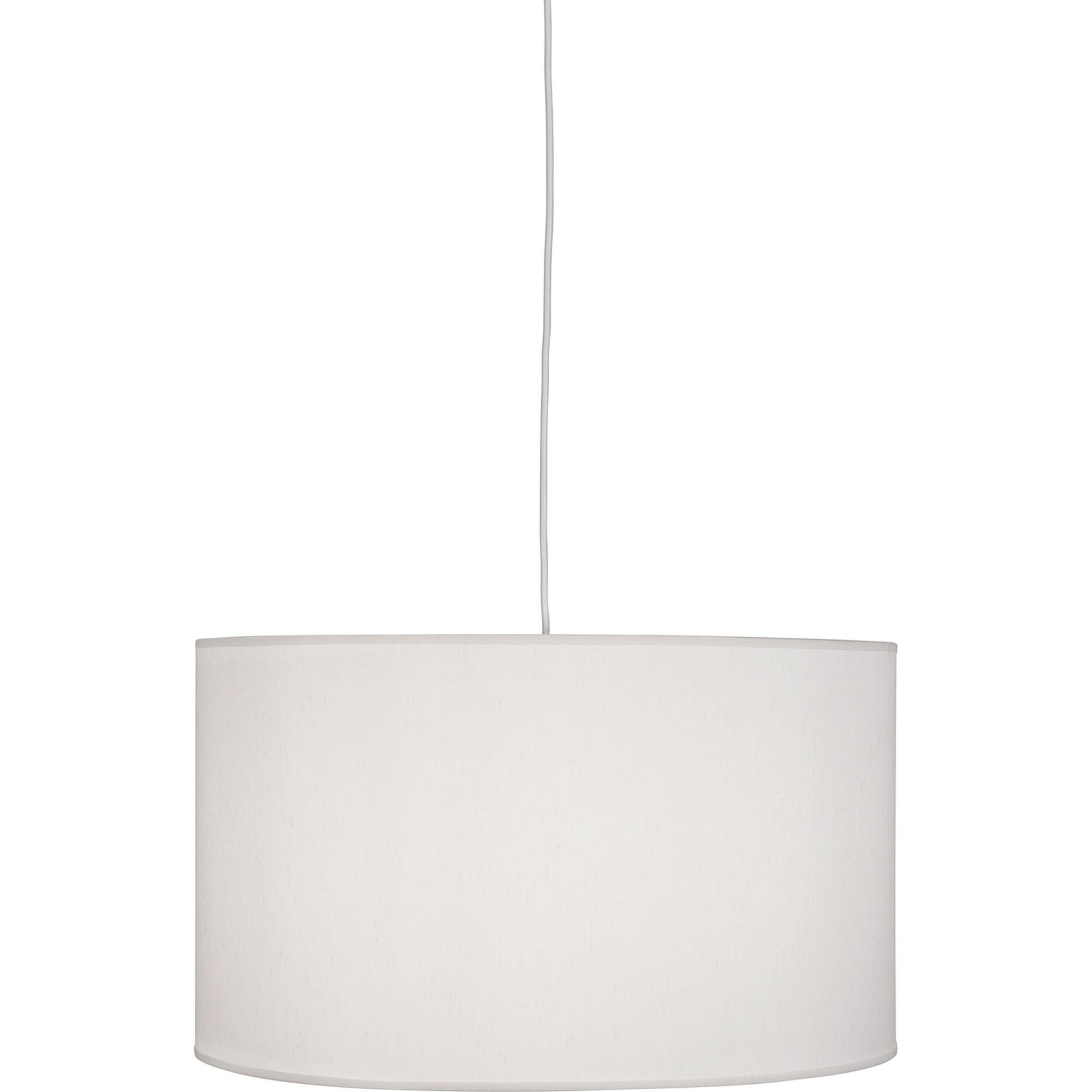 Shown in Painted White  finish and Pearl Dupoini Fabric With Fabric Diffuser shade