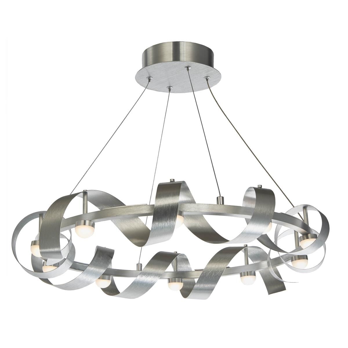 Rolling Hills 25 Inch 10 Light LED Chandelier by Artcraft