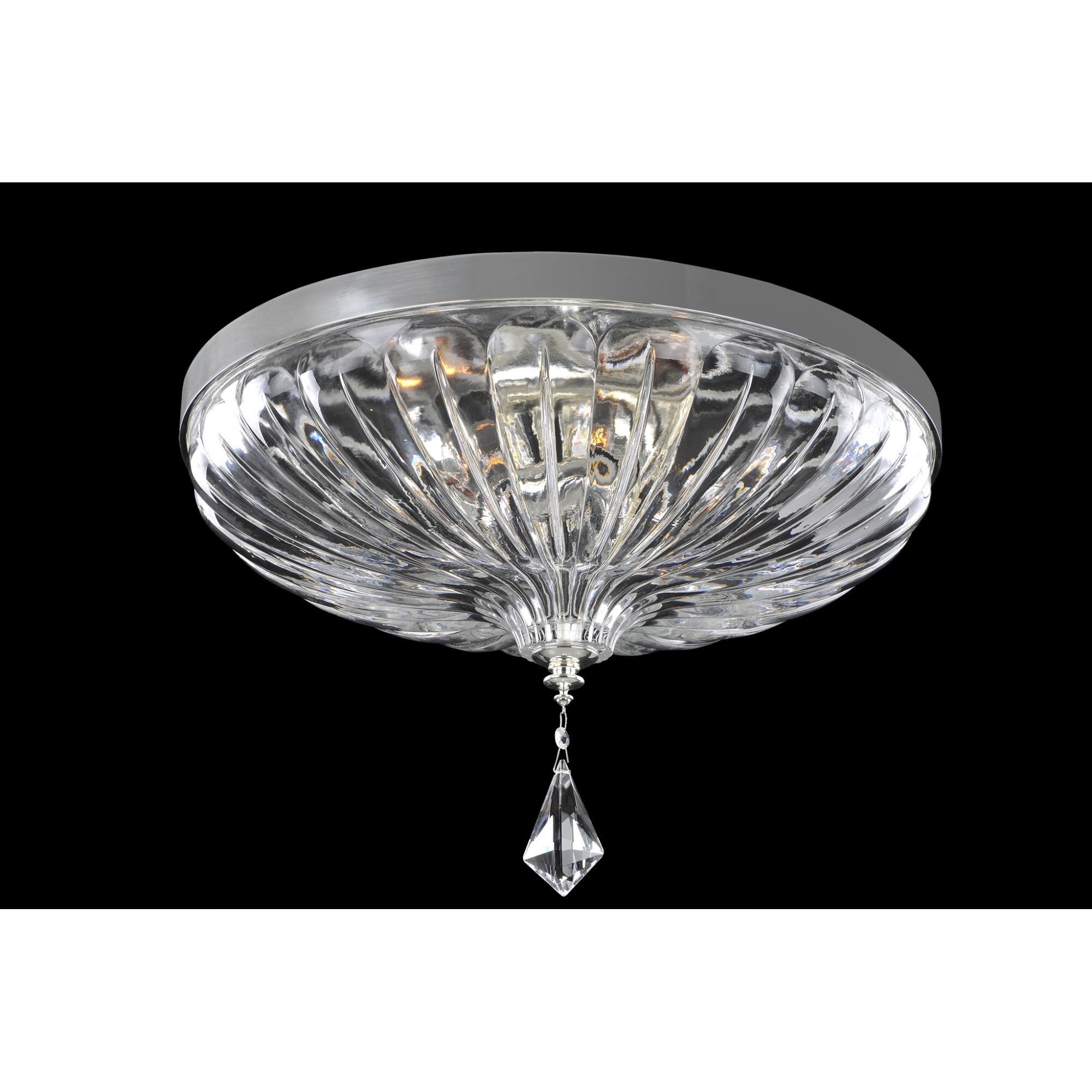 Shown in 2-Tone Silver finish and Firenze Clear crystal