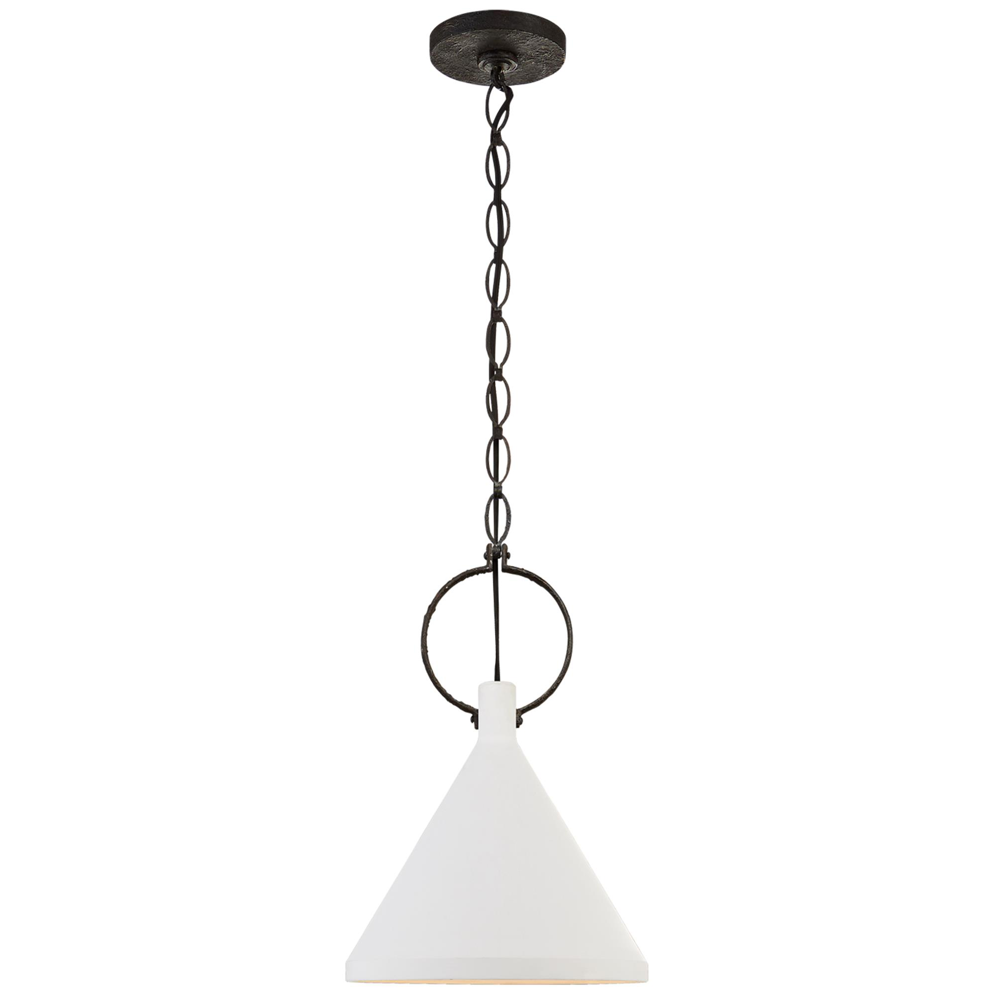 Shown in Natural Rusted Iron finish and Plaster White shade