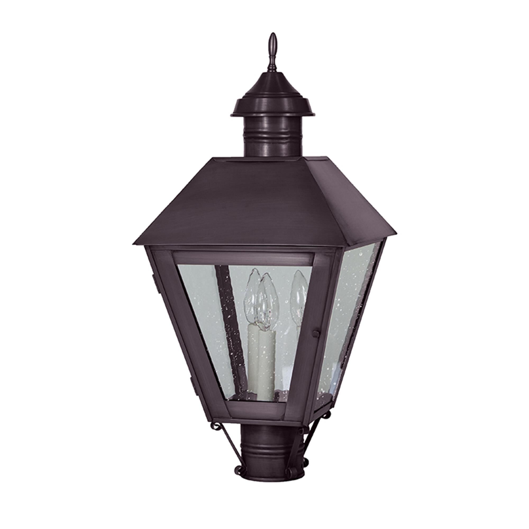 Boston 27 Inch 3 Light Outdoor Post Lamp,