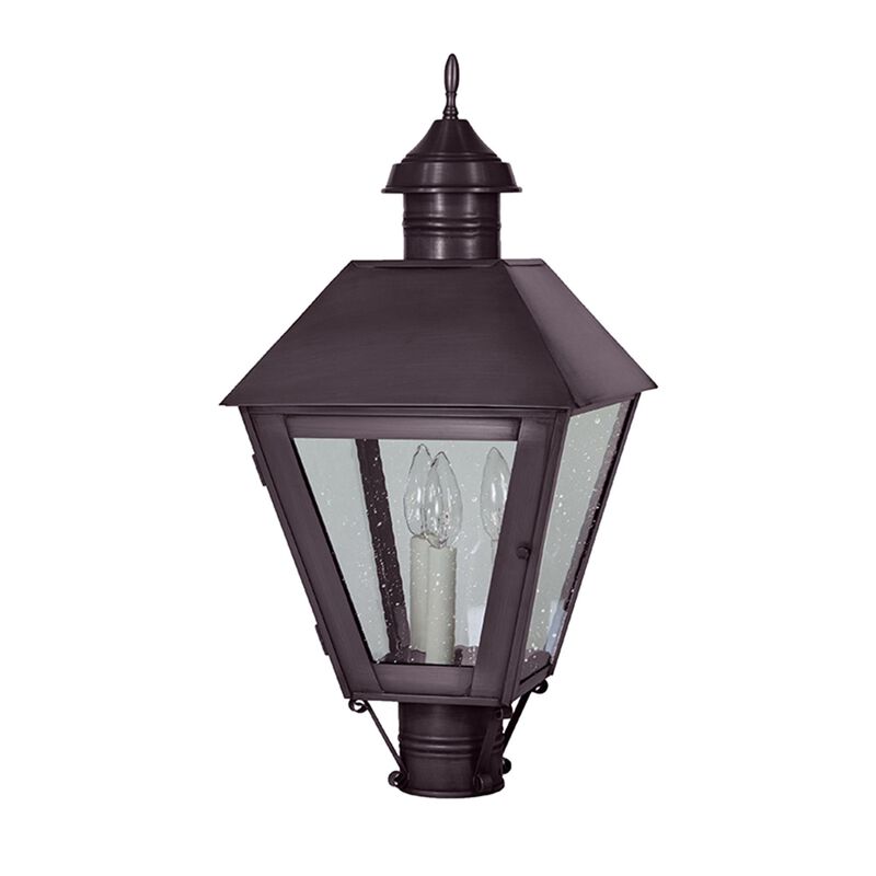 Boston 27 Inch 3 Light Outdoor Post Lamp by Northeast Lantern
