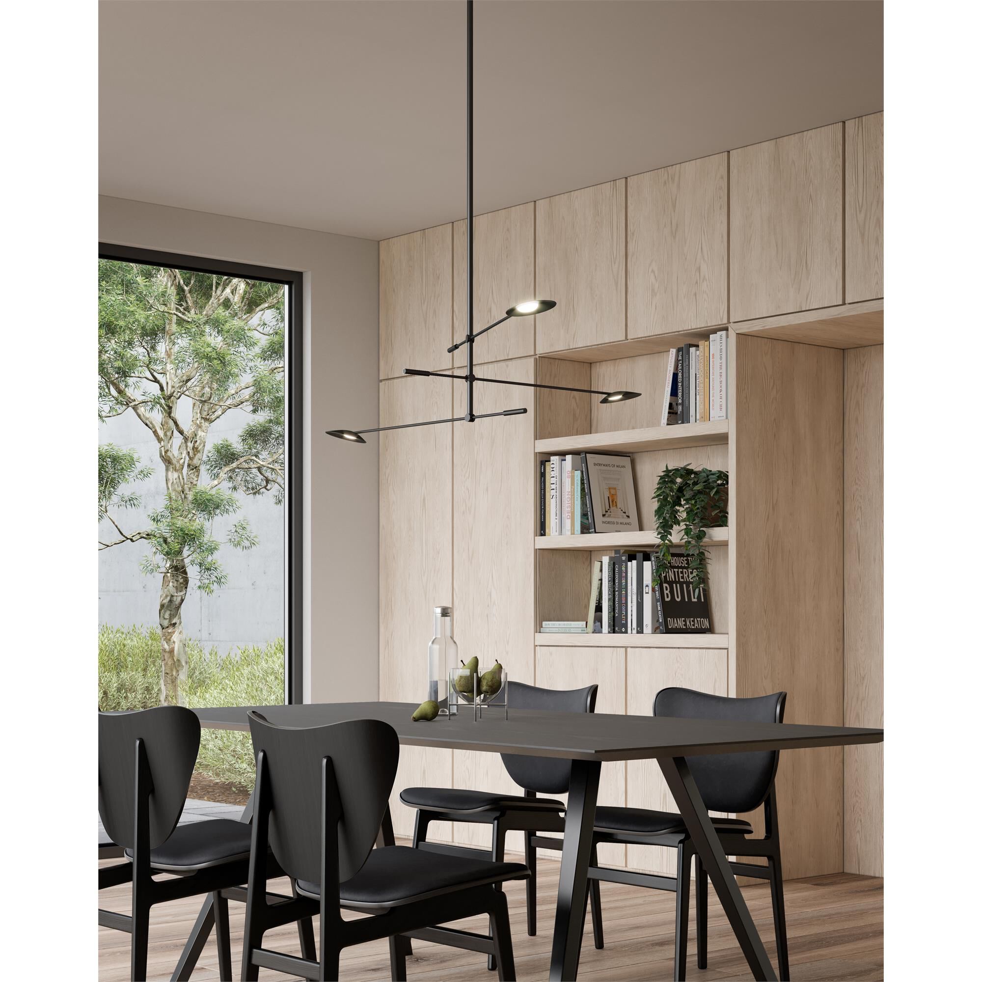 Shown in Black finish and Frosted Acrylic glass