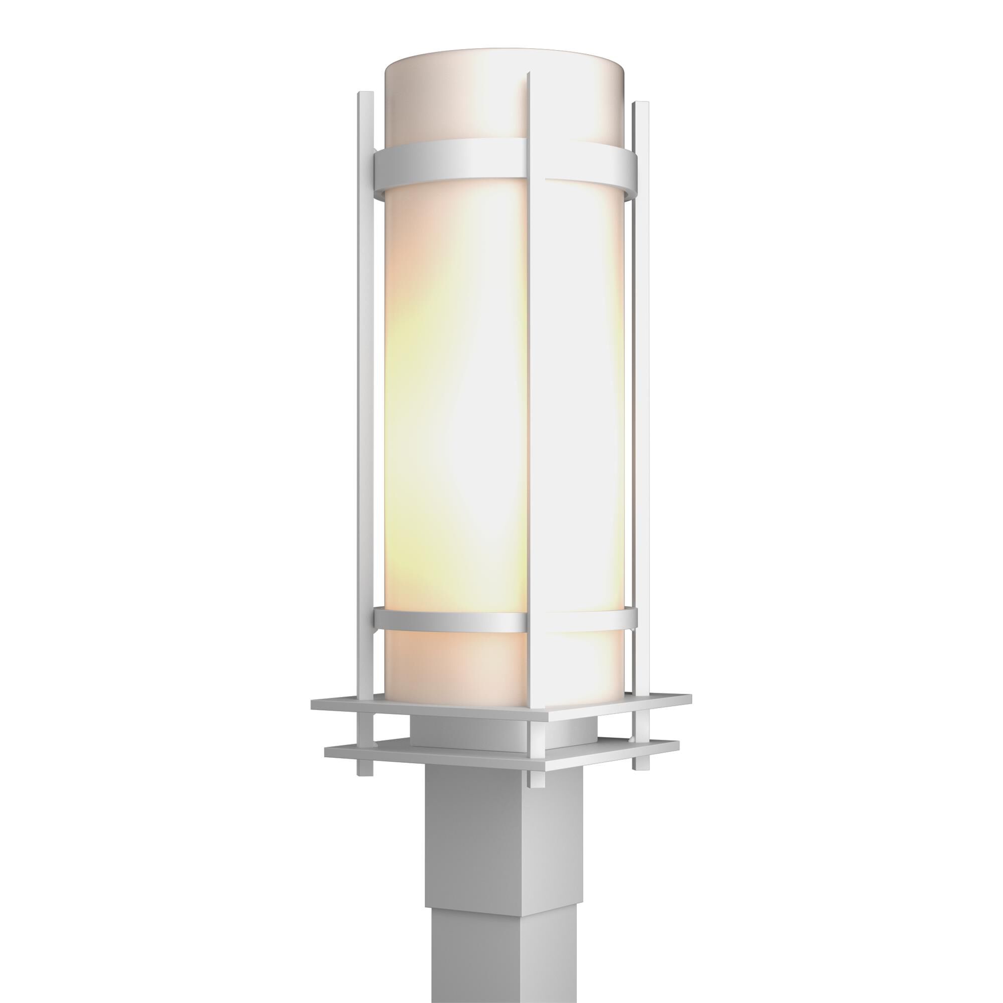 Shown in Coastal White finish and Opal glass