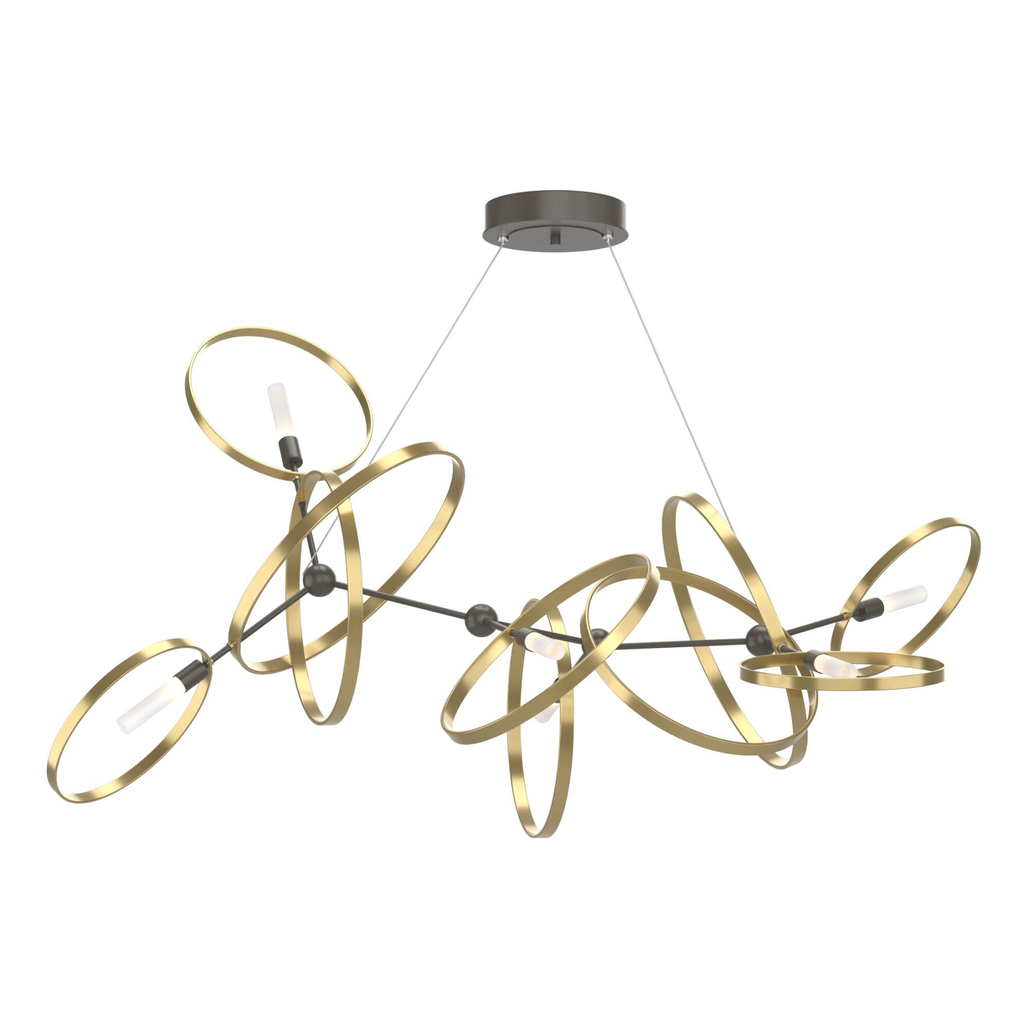 Celesse 59 Inch 6 Light Linear Suspension Light by Hubbardton Forge