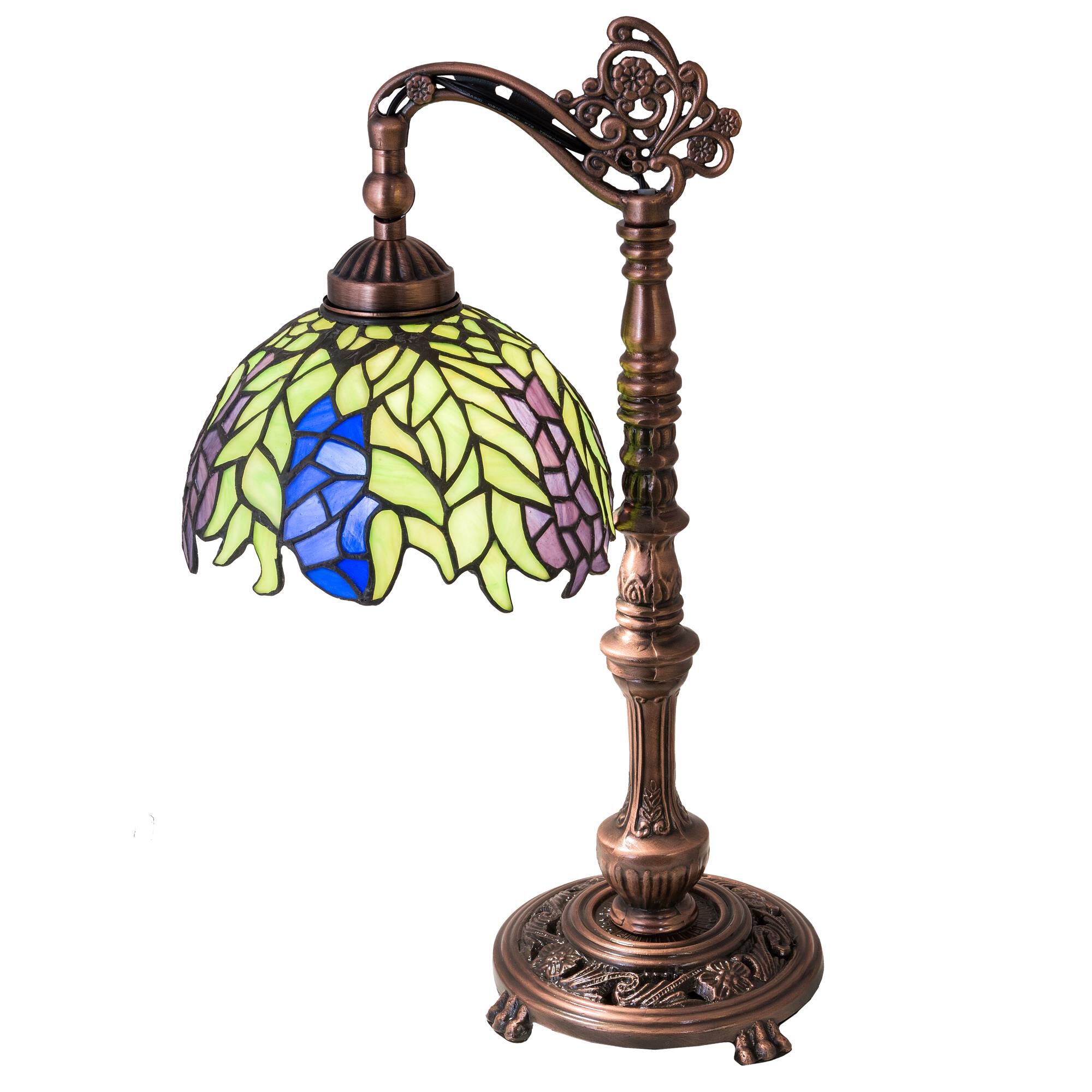 Tiffany Honey Locust 19 Inch Desk Lamp by Meyda Lighting