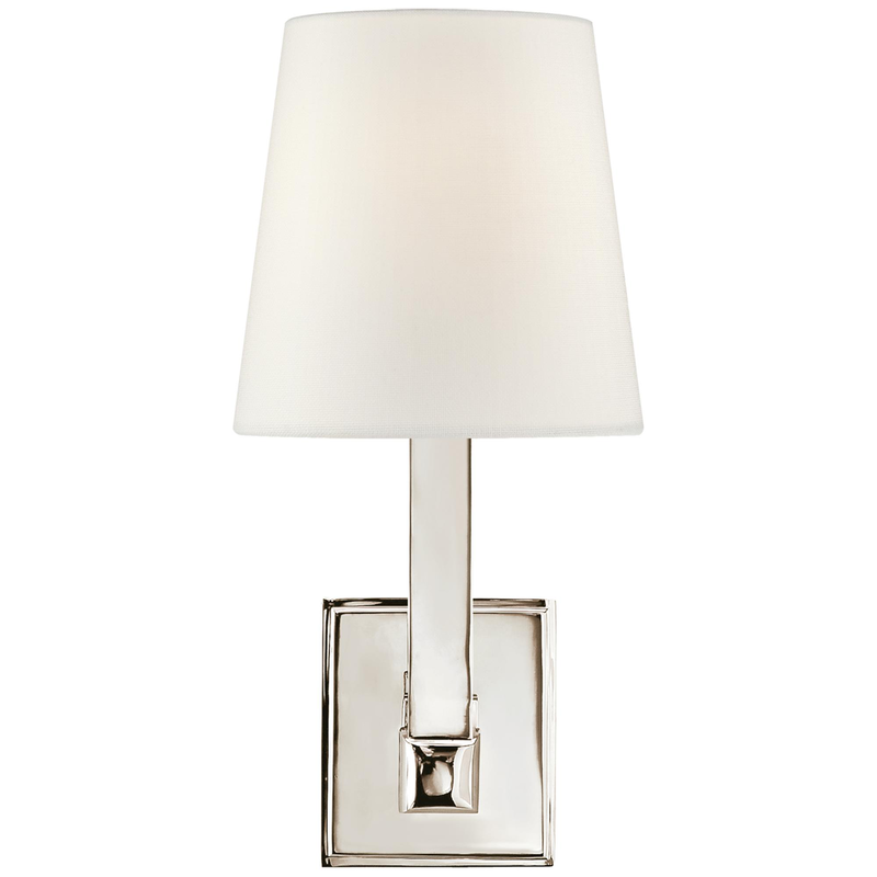 Visual Comfort Signature Collection Chapman & Myers Square Tube 14 Inch Wall Sconce